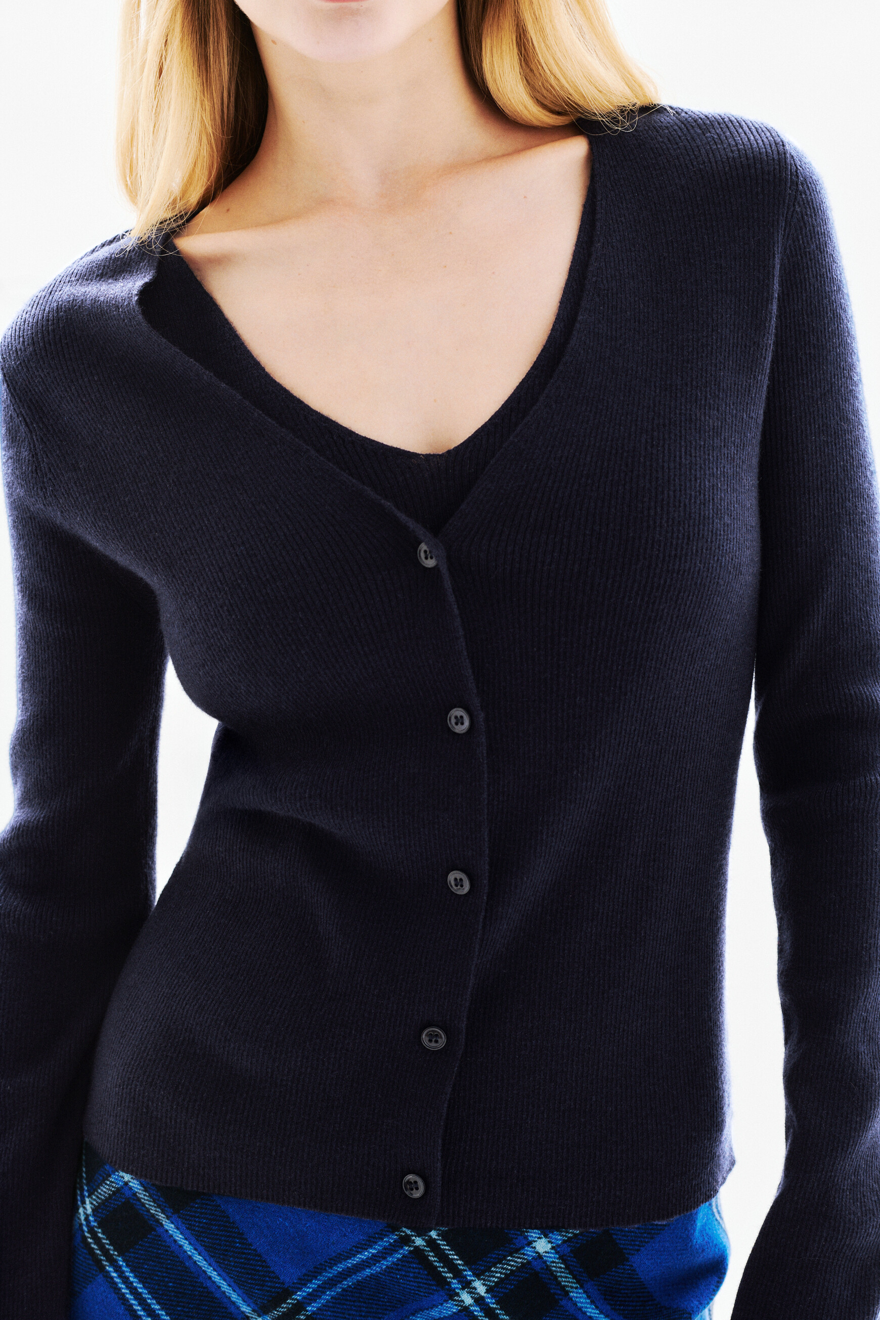 Pull Mwithney bleu marine femme