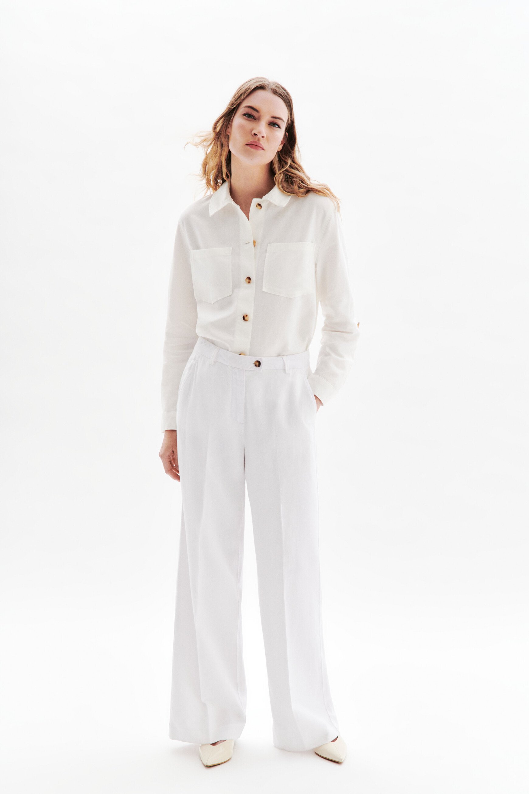 Pantalon Paky ecru femme