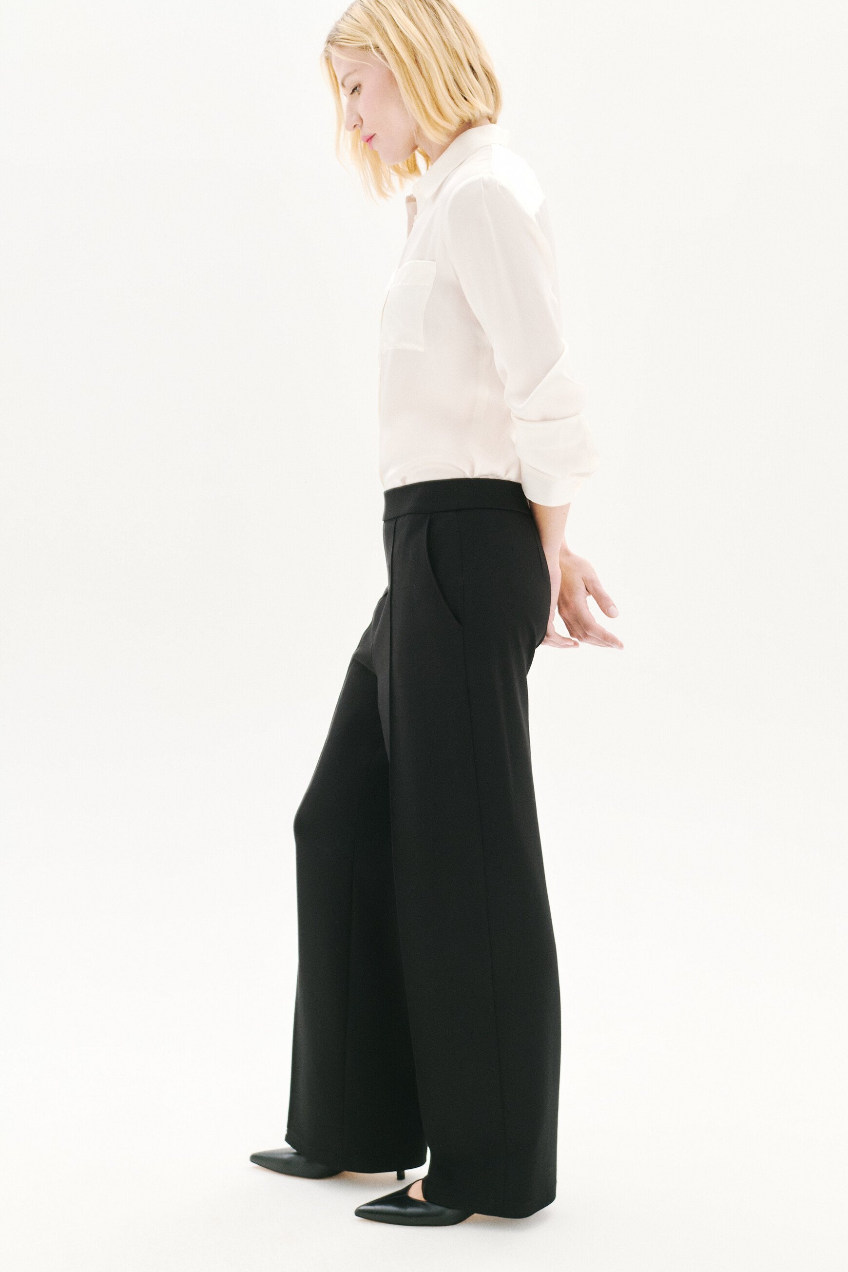 Hochgeschnittene Hose Paturin schwarz damen