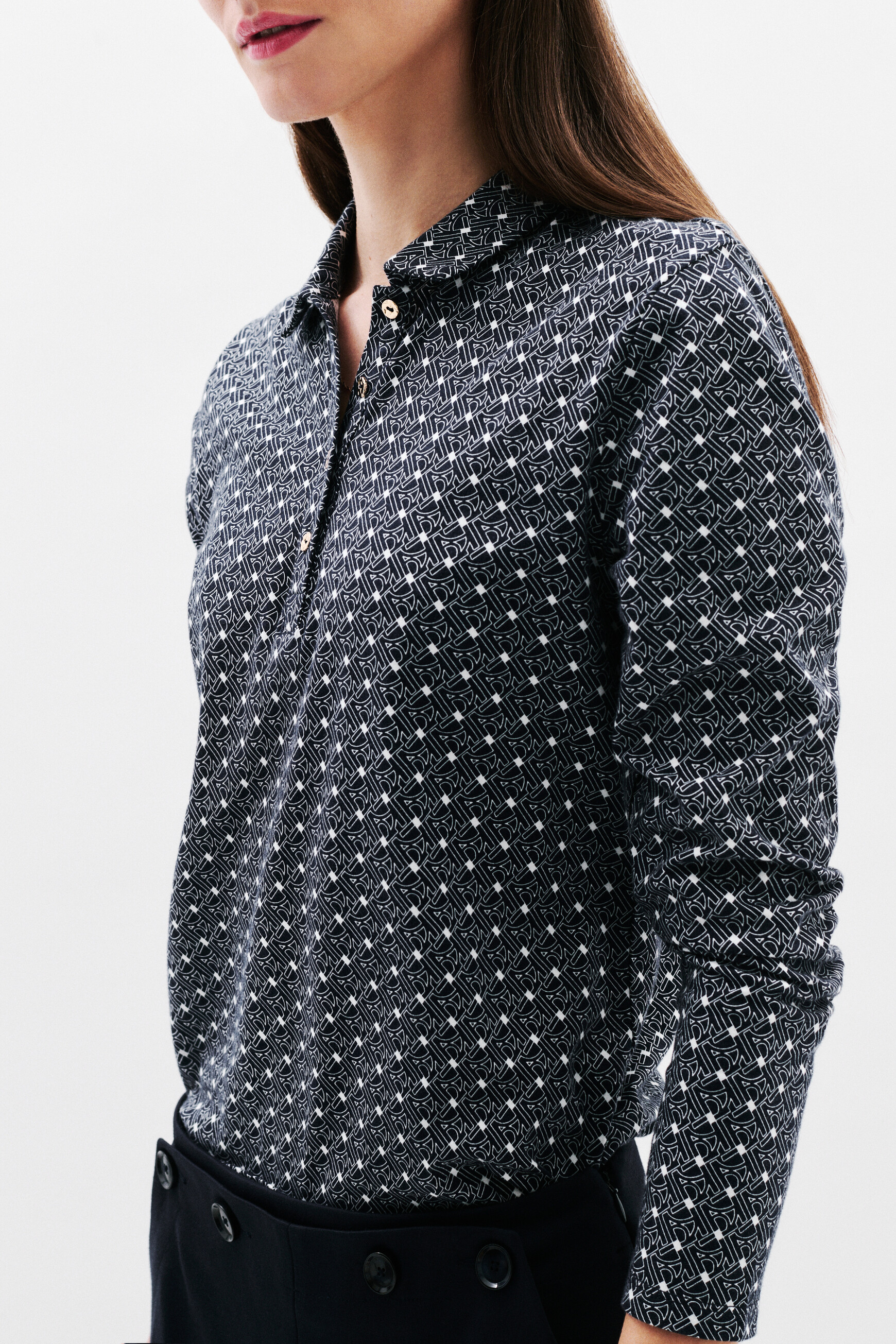 Camiseta Tiris1 azul-marinho mulher