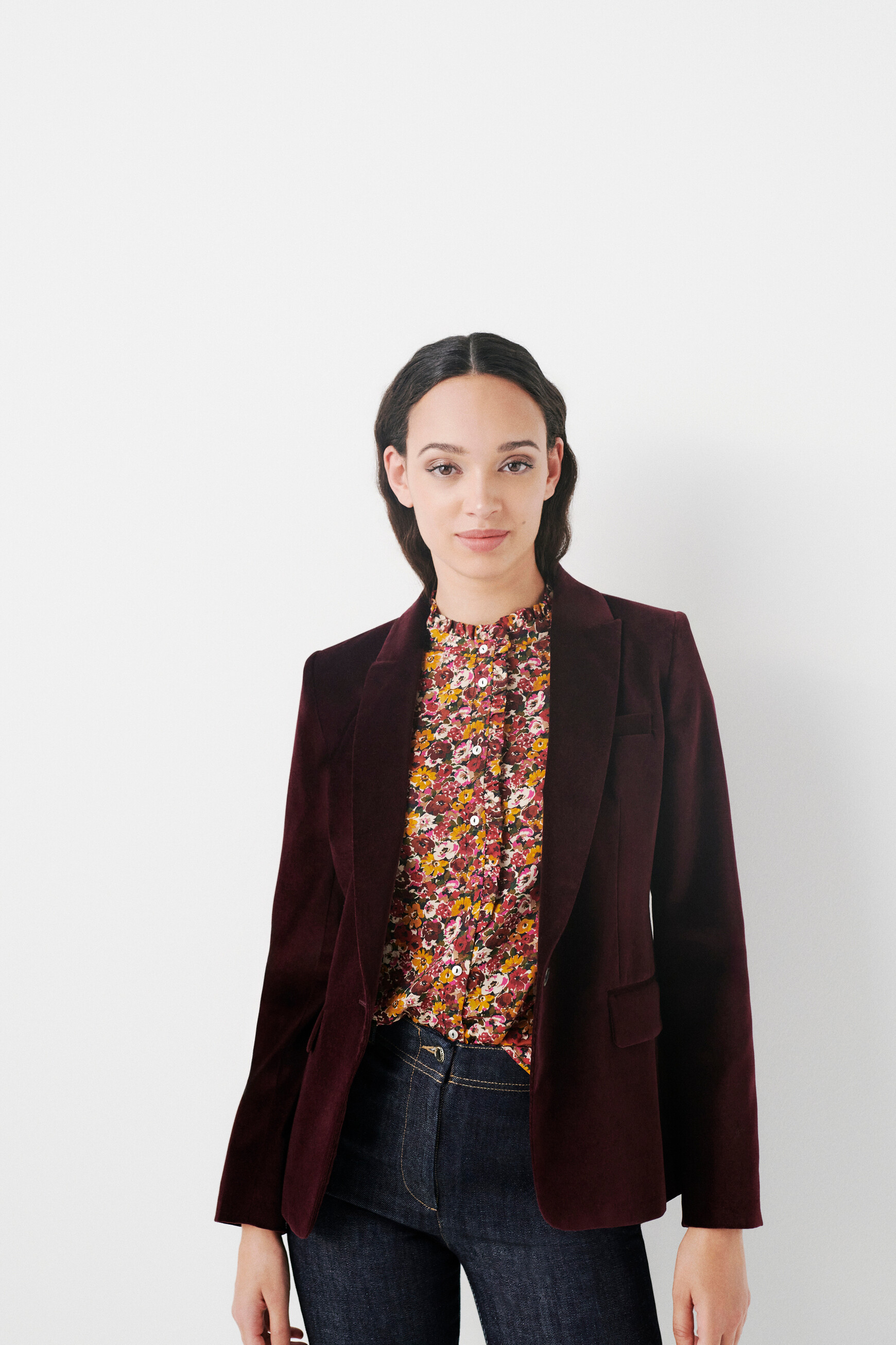 blazer aurora prune femme blazer aurora prune femme
