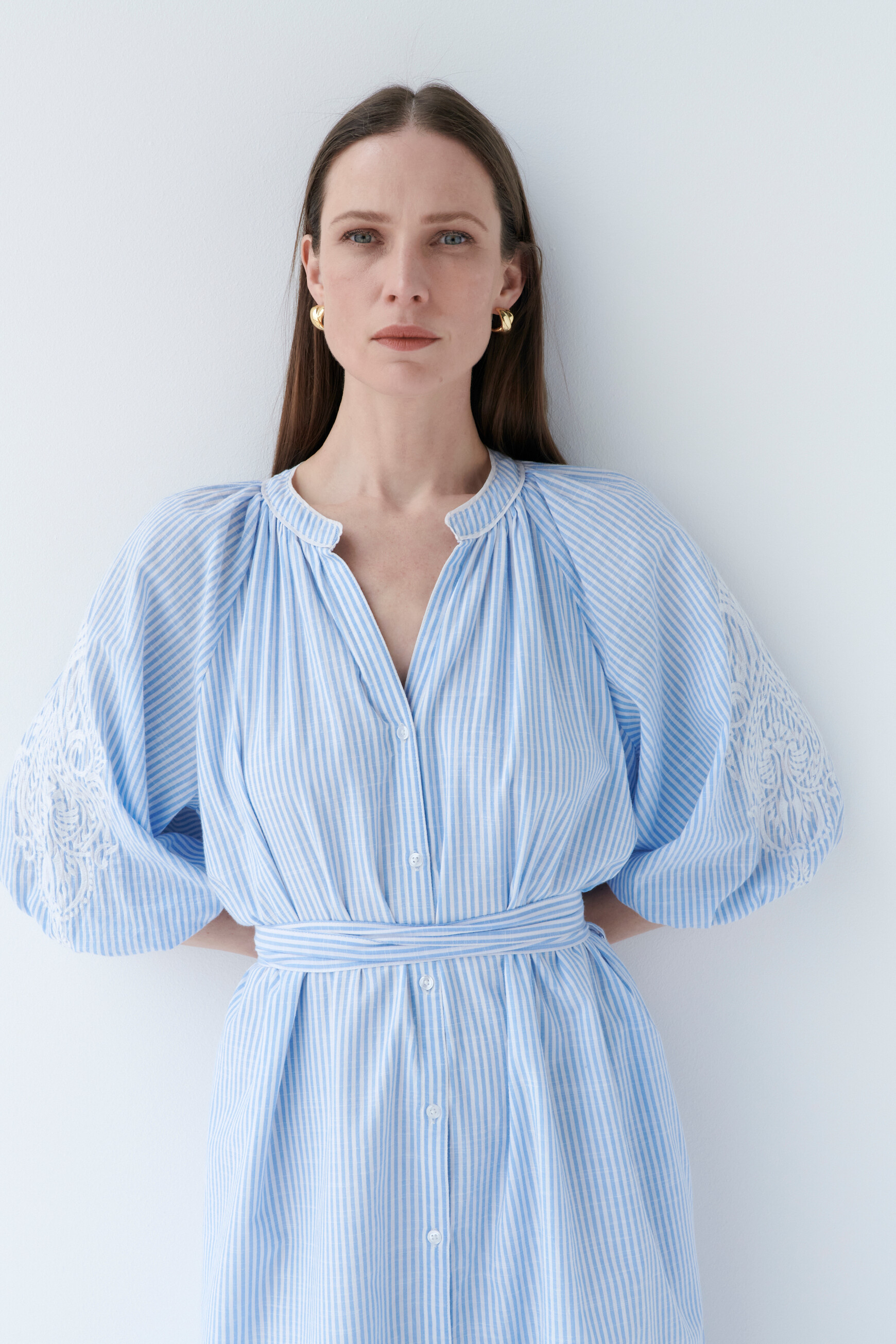 Robe raubie bleu ciel femme