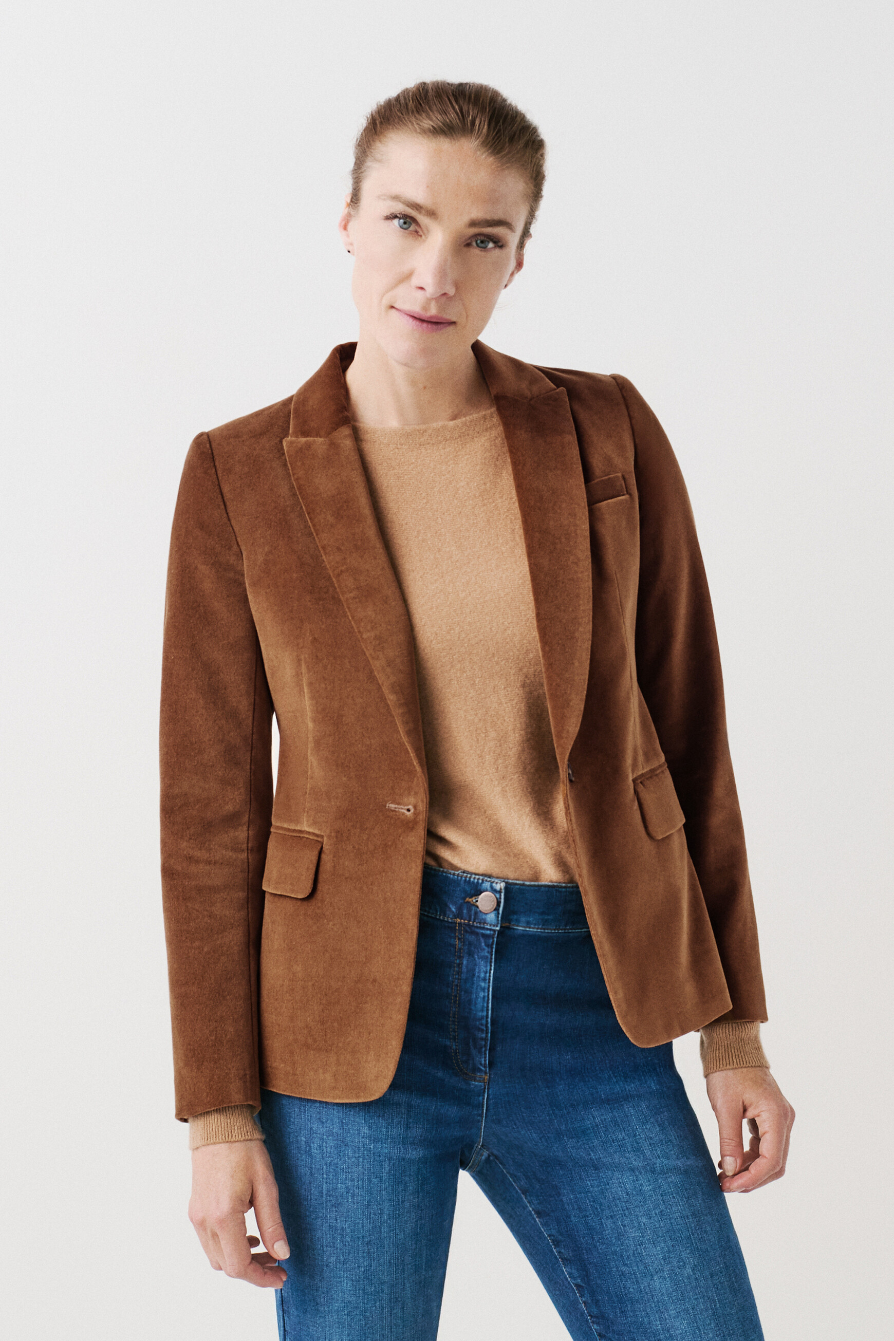 Aurora blazer taupe woman