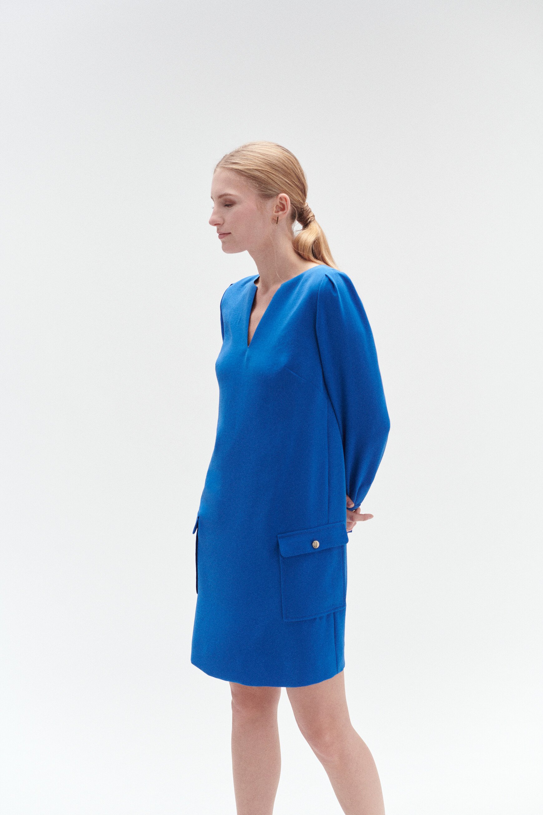 robe frances bleu electrique femme