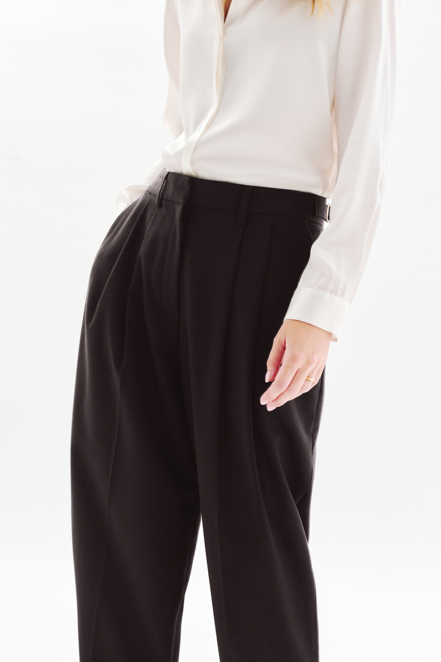 Trousers Plume chocolate brown woman
