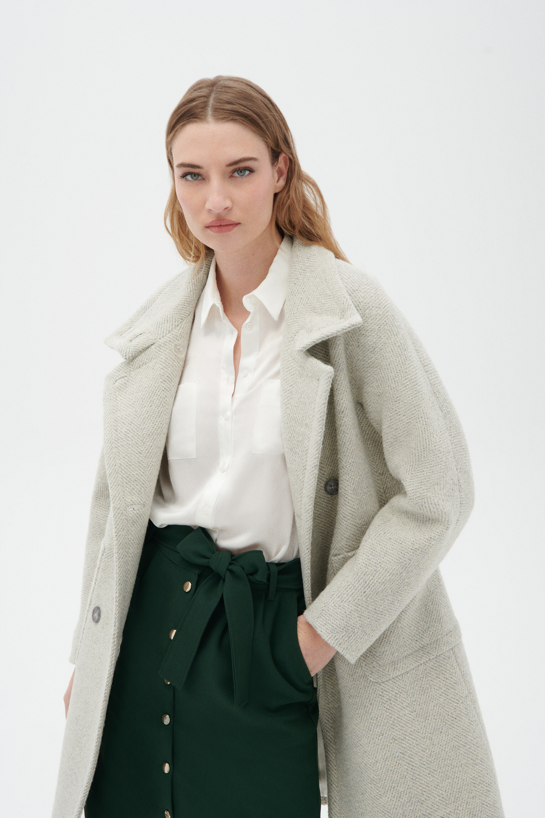 Geniou coat ecru woman