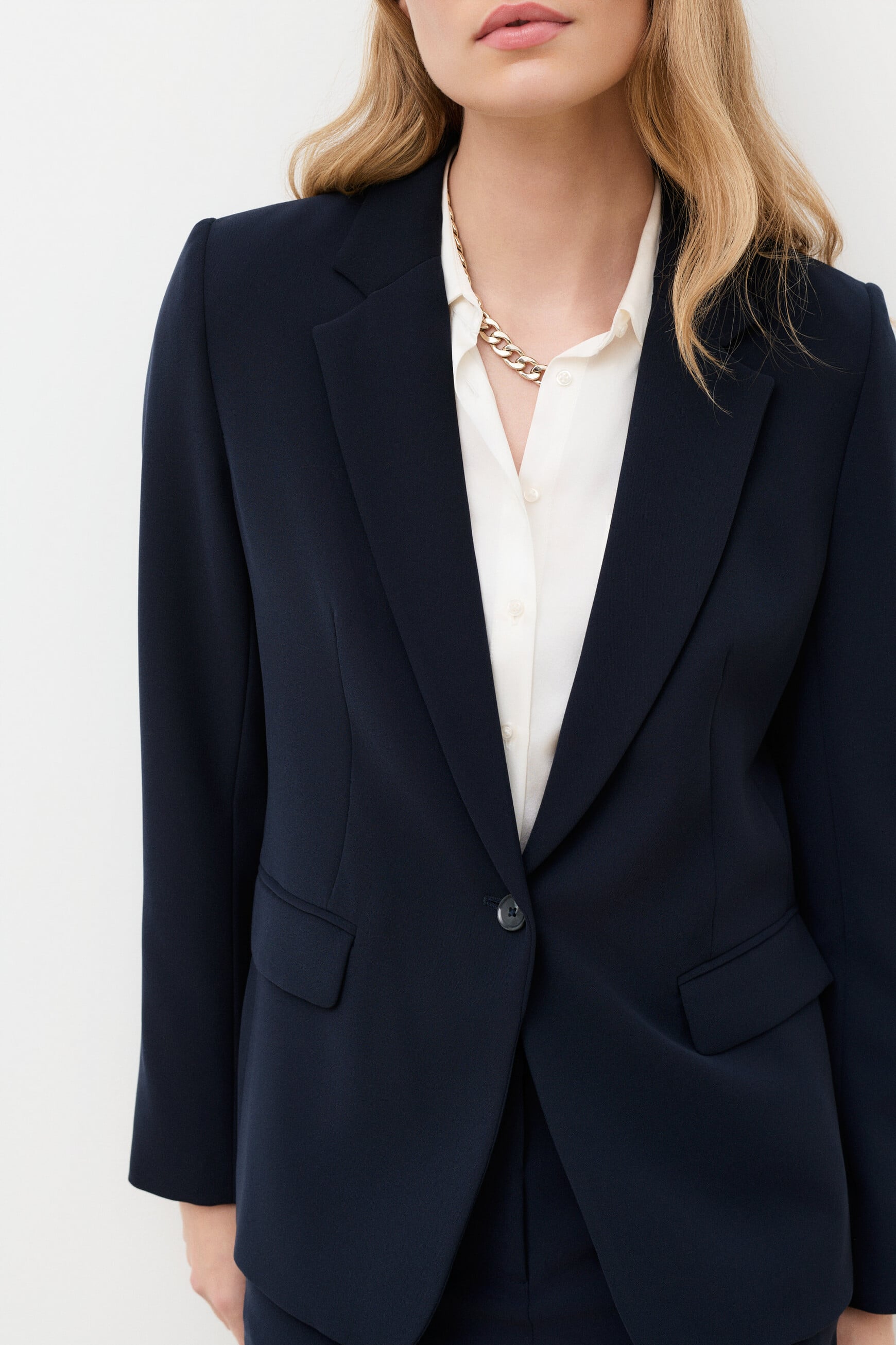 Vantea blazer navy blue woman