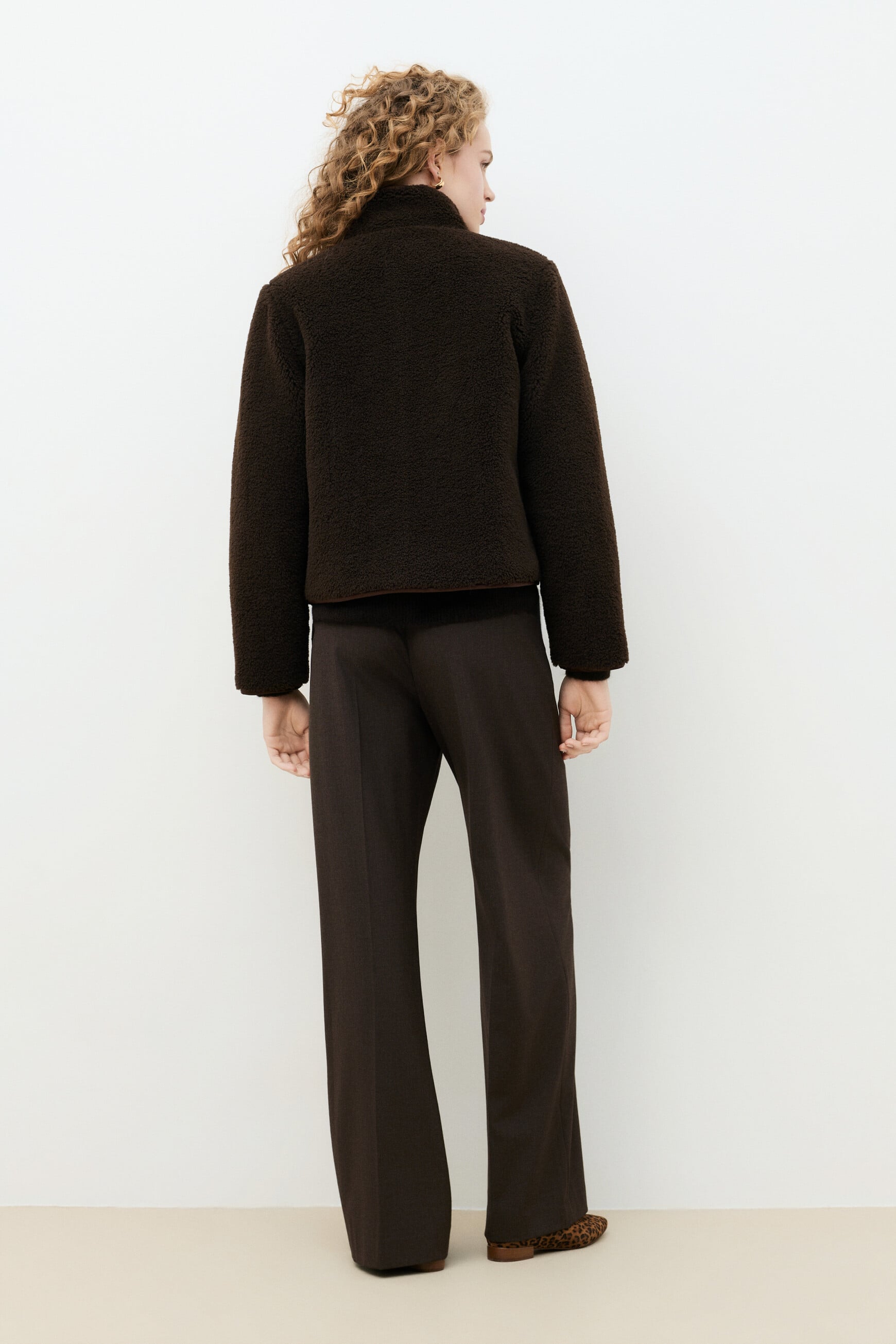 Gambertine puffer jacket dark brown woman