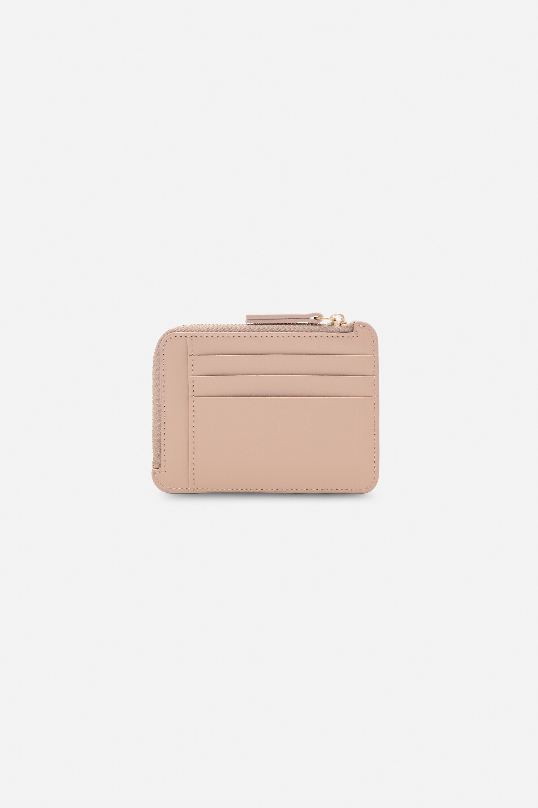 porte cartes stanley en cuir naturel rose pastel femme Porte-cartes stanley en cuir naturel rose pastel femme