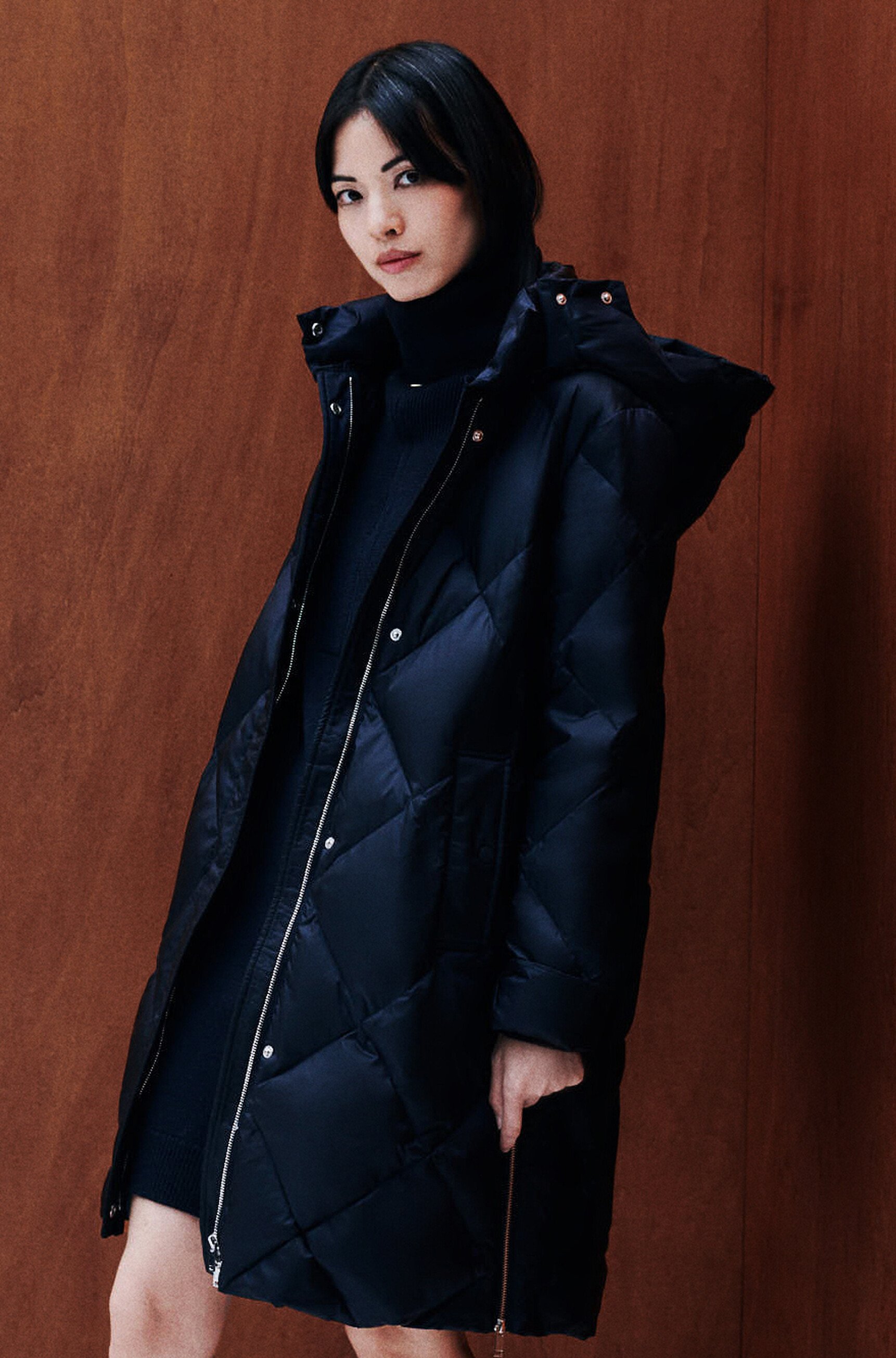 gavone puffer coat navy blue woman Gavone puffer coat navy blue woman