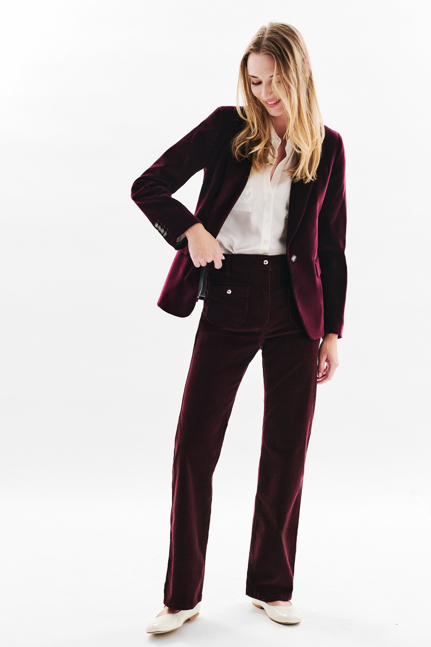 Aurora blazer plum woman