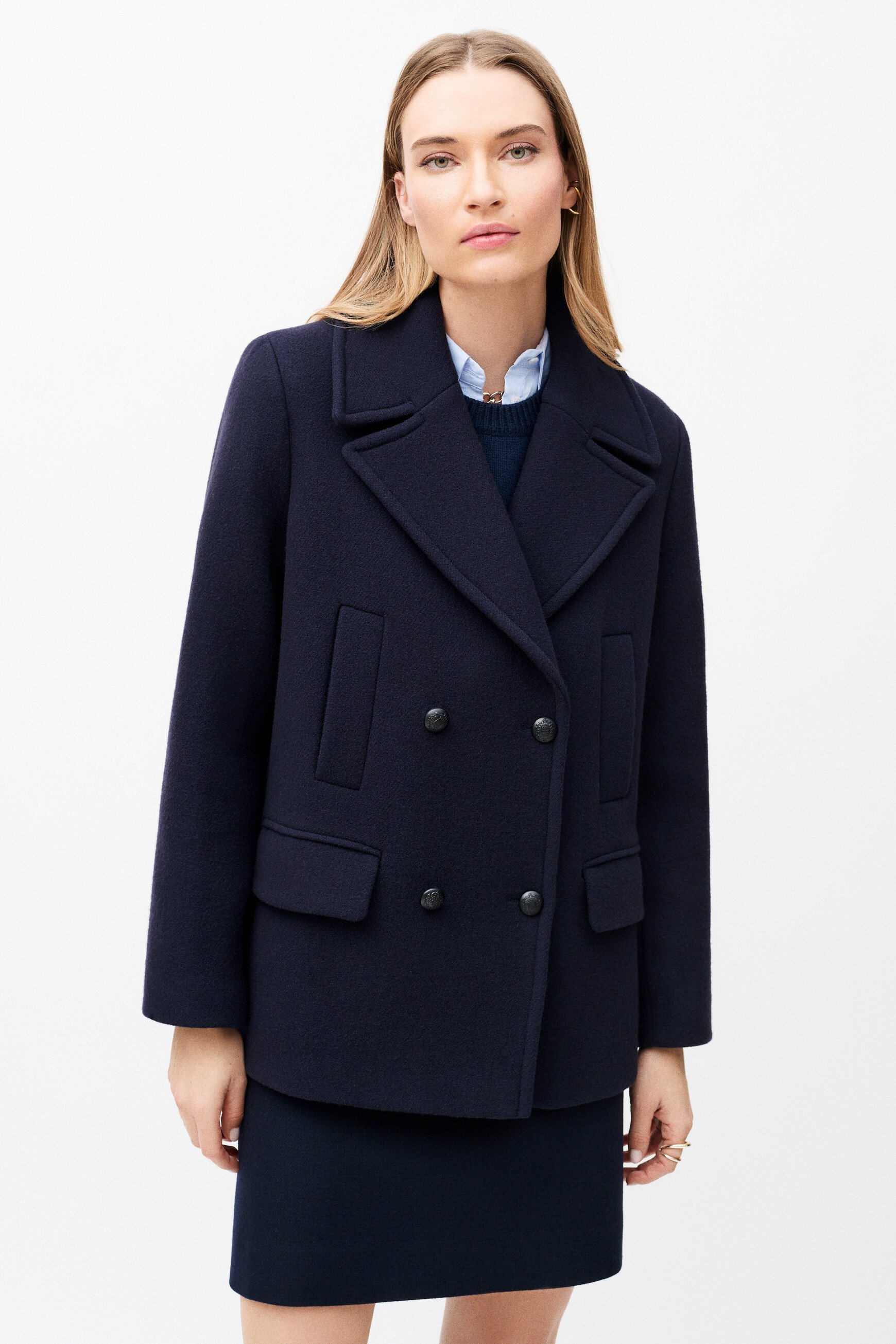 Manteau Gabane bleu marine femme
