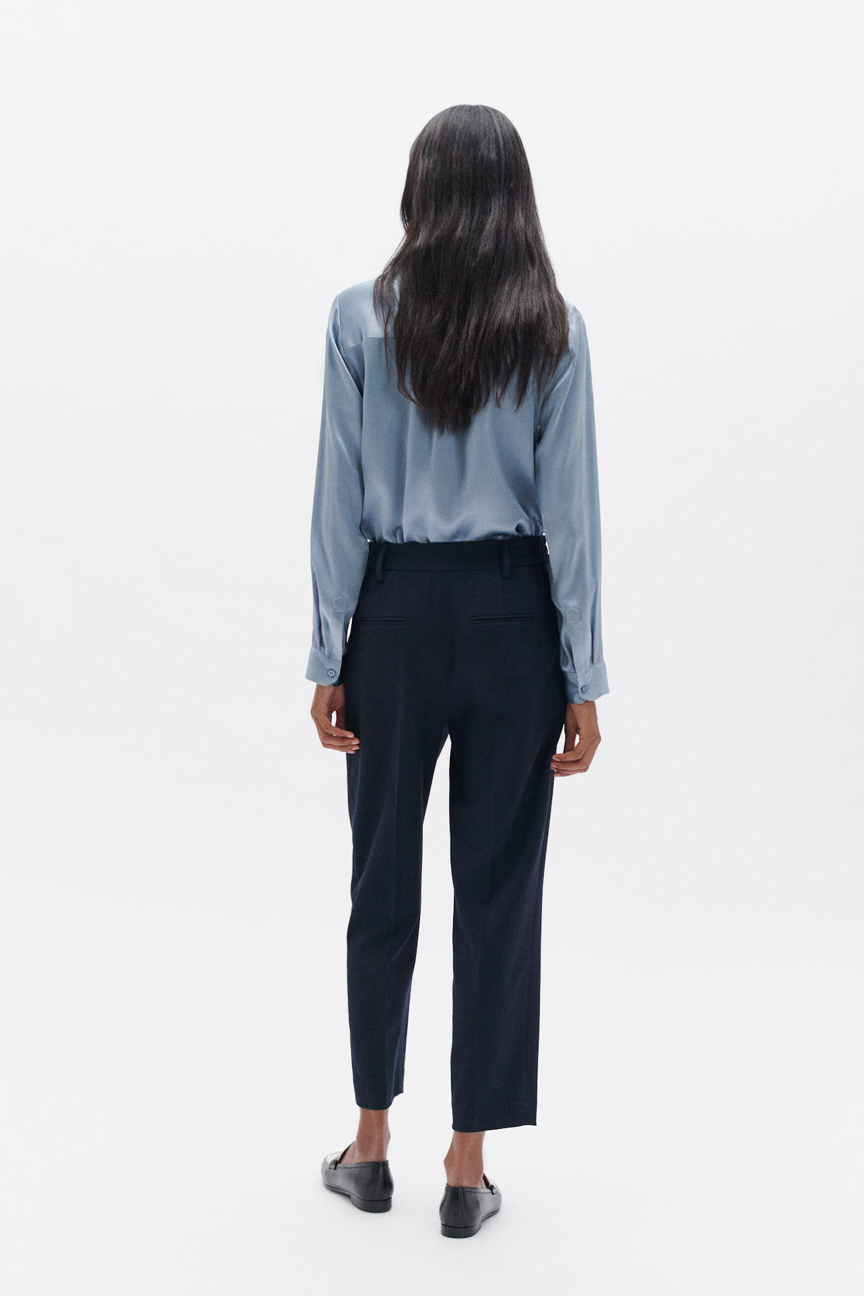 Pantalon palmer bleu marine femme