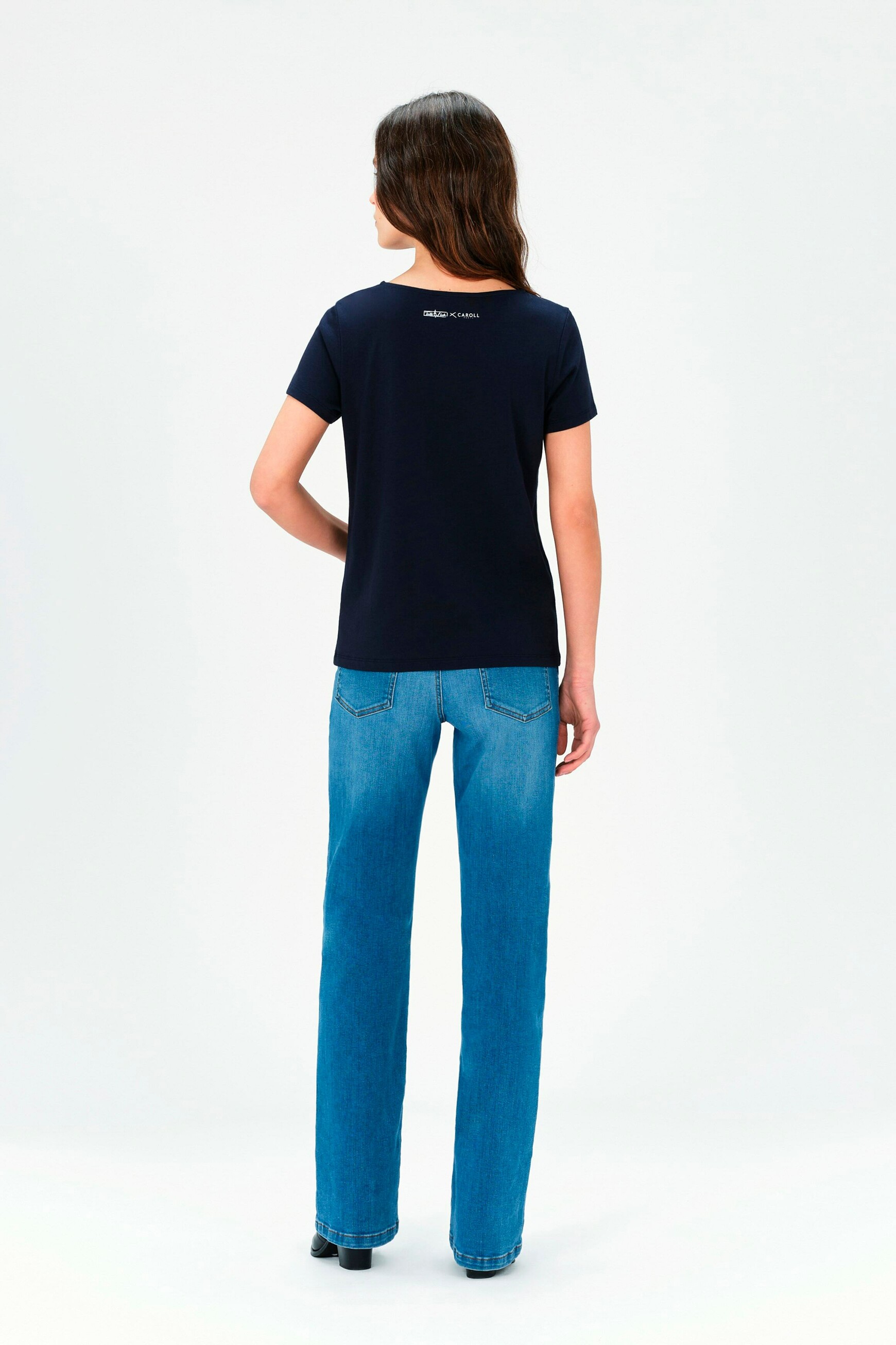 t shirt toutes a lecole taxime heart bleu marine femme T-shirt toutes à l'école taxime heart bleu marine femme