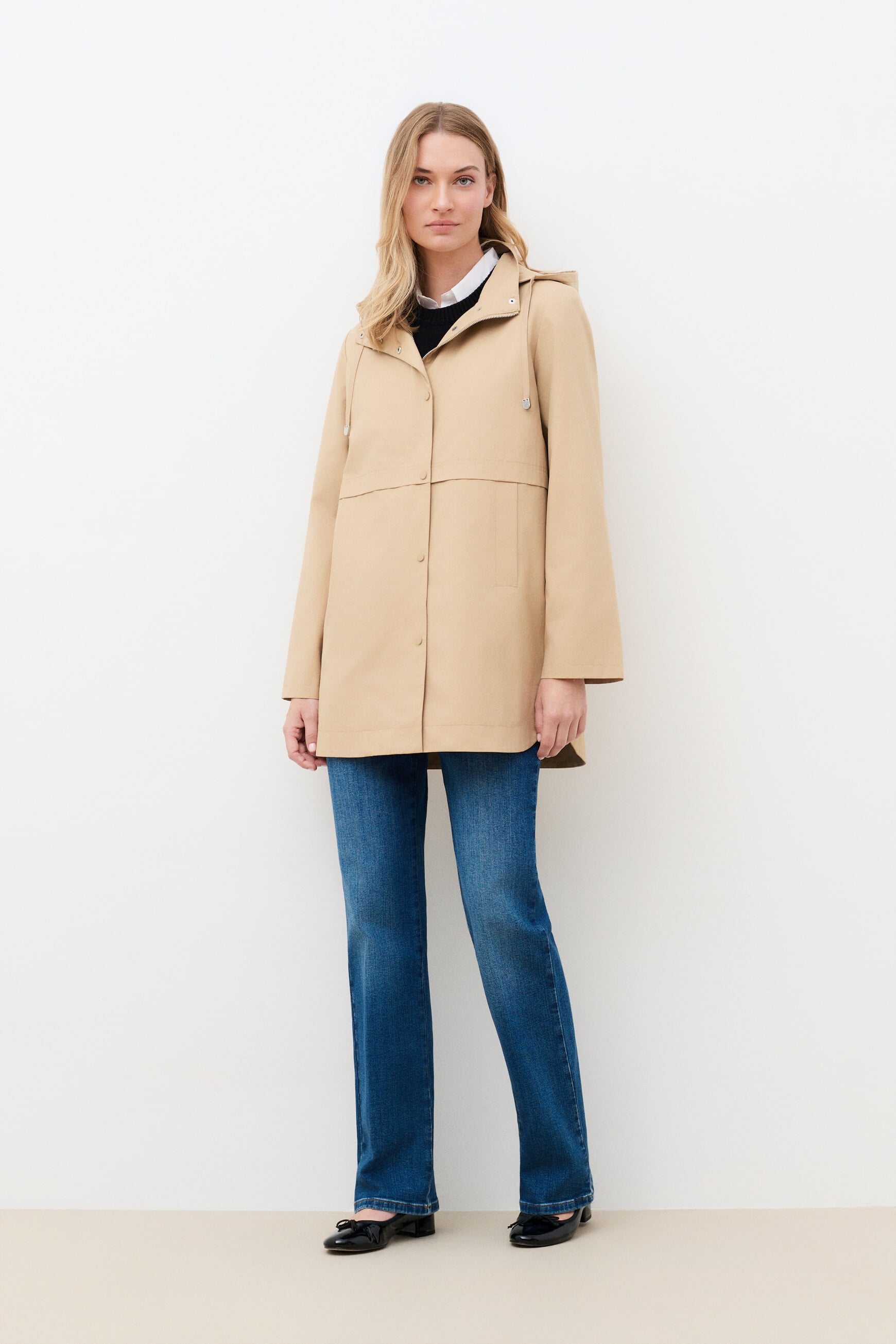 Gholly coat sand woman