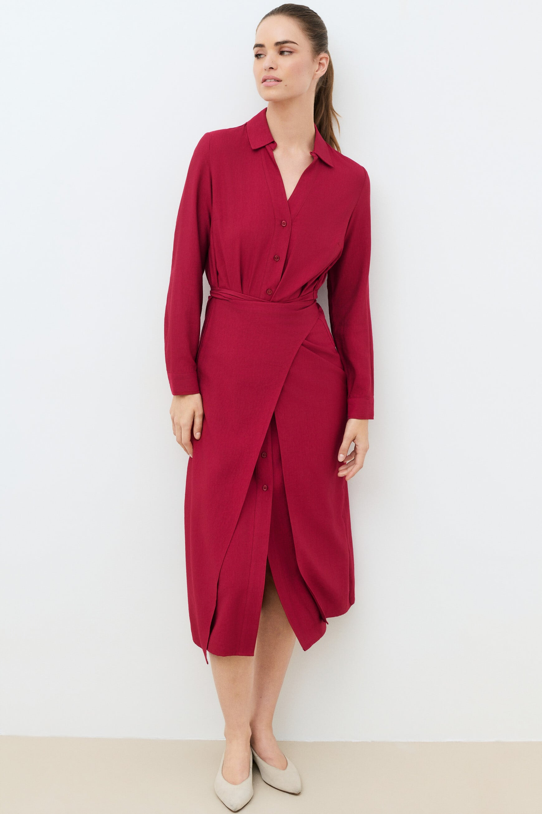 Rosana dress burgundy woman