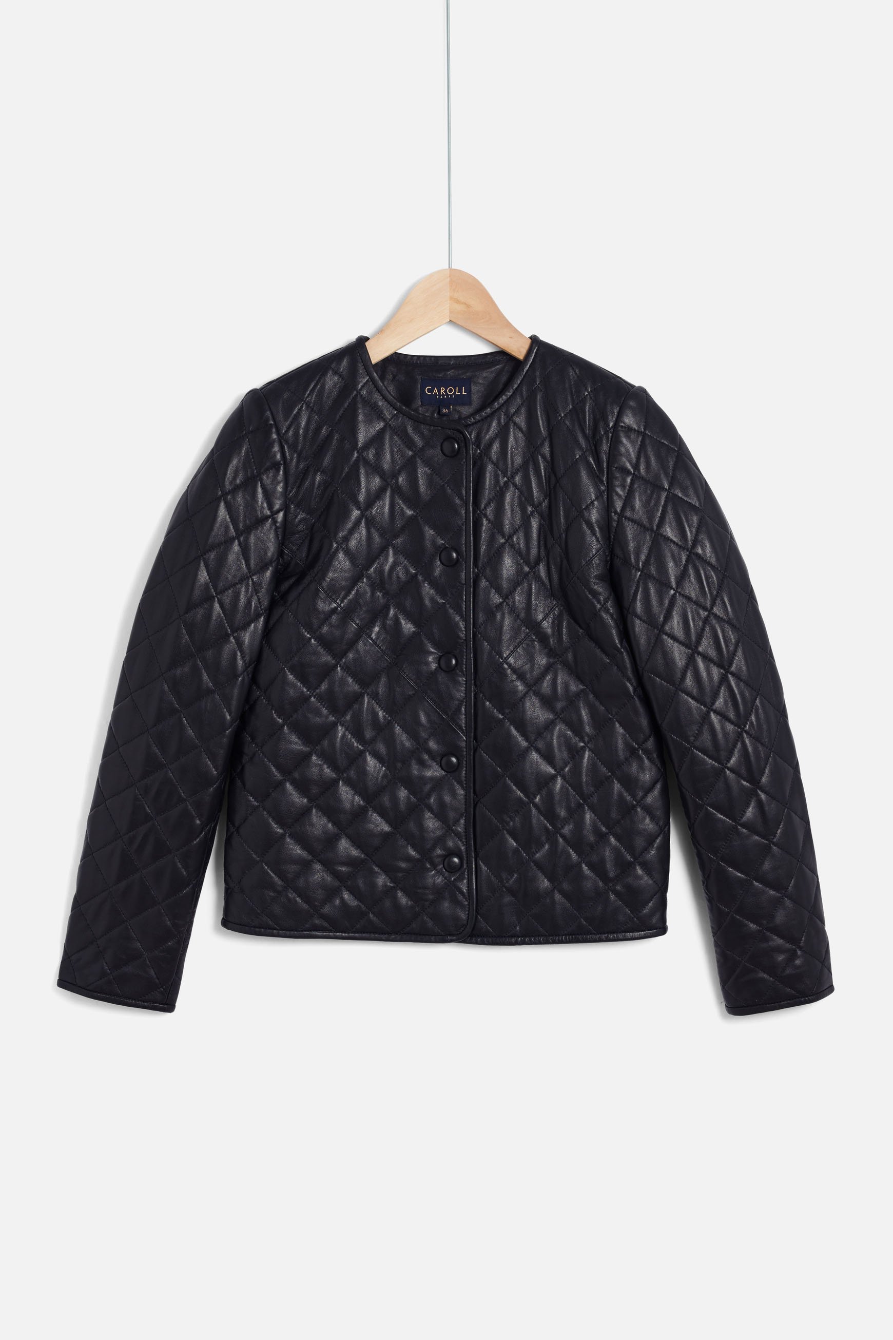 blazer chora 100 cuir noir femme blazer chora 100% cuir noir femme