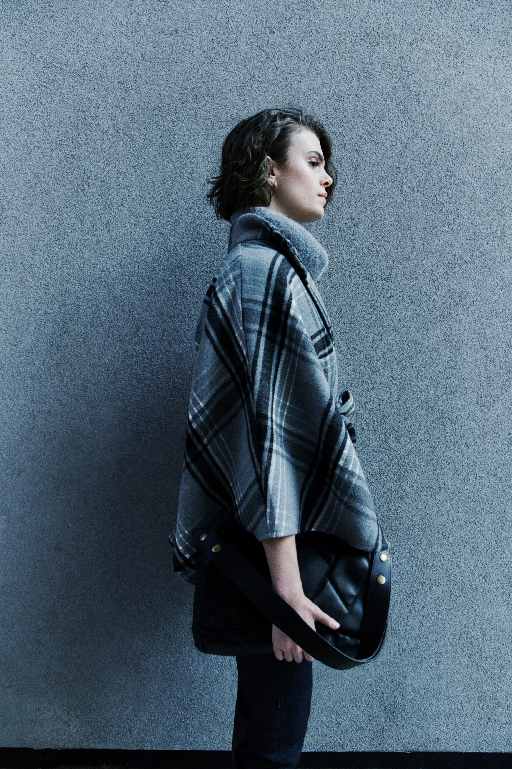 Poncho hacaro noir femme