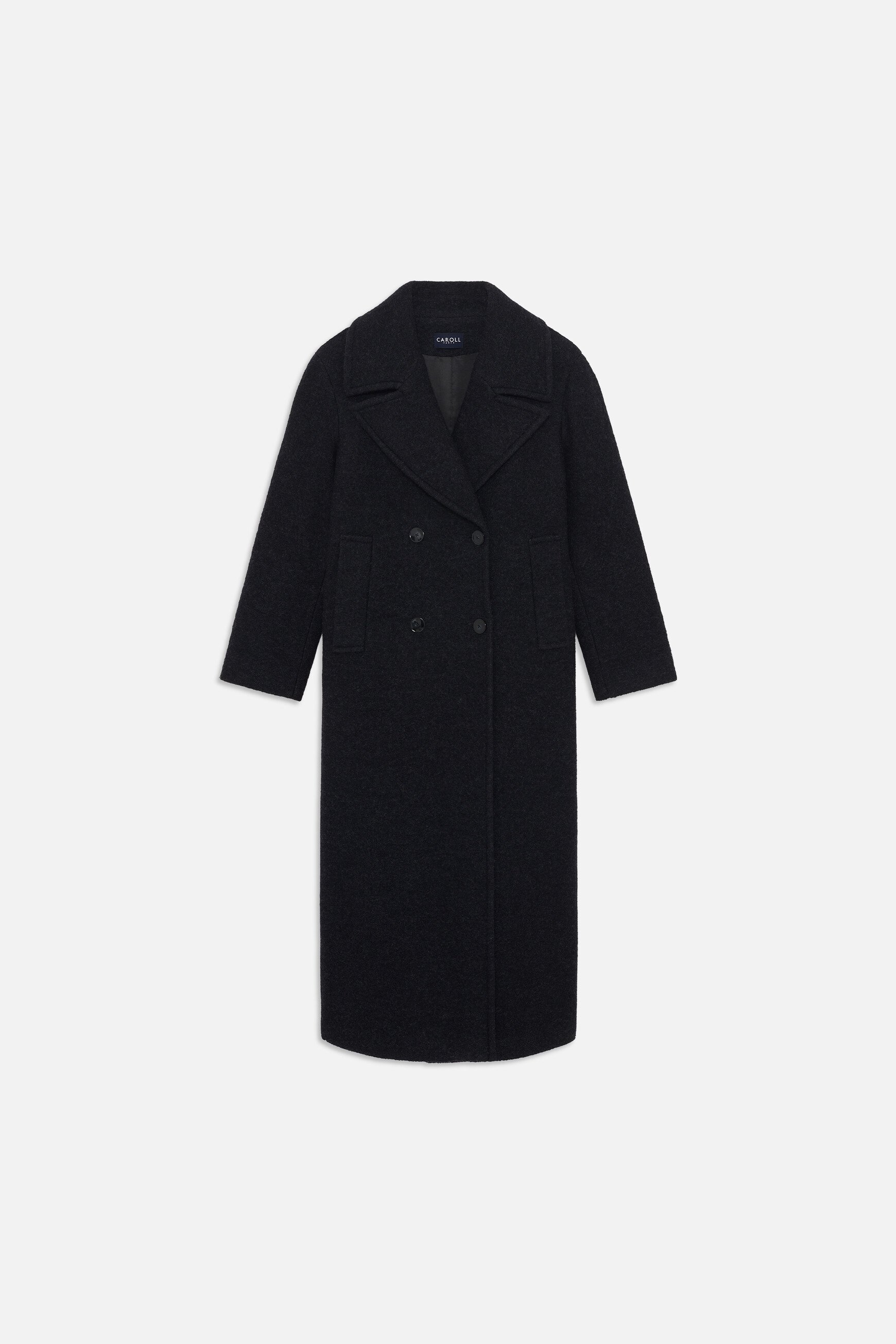 Gabanone2 coat 100% wool navy blue woman