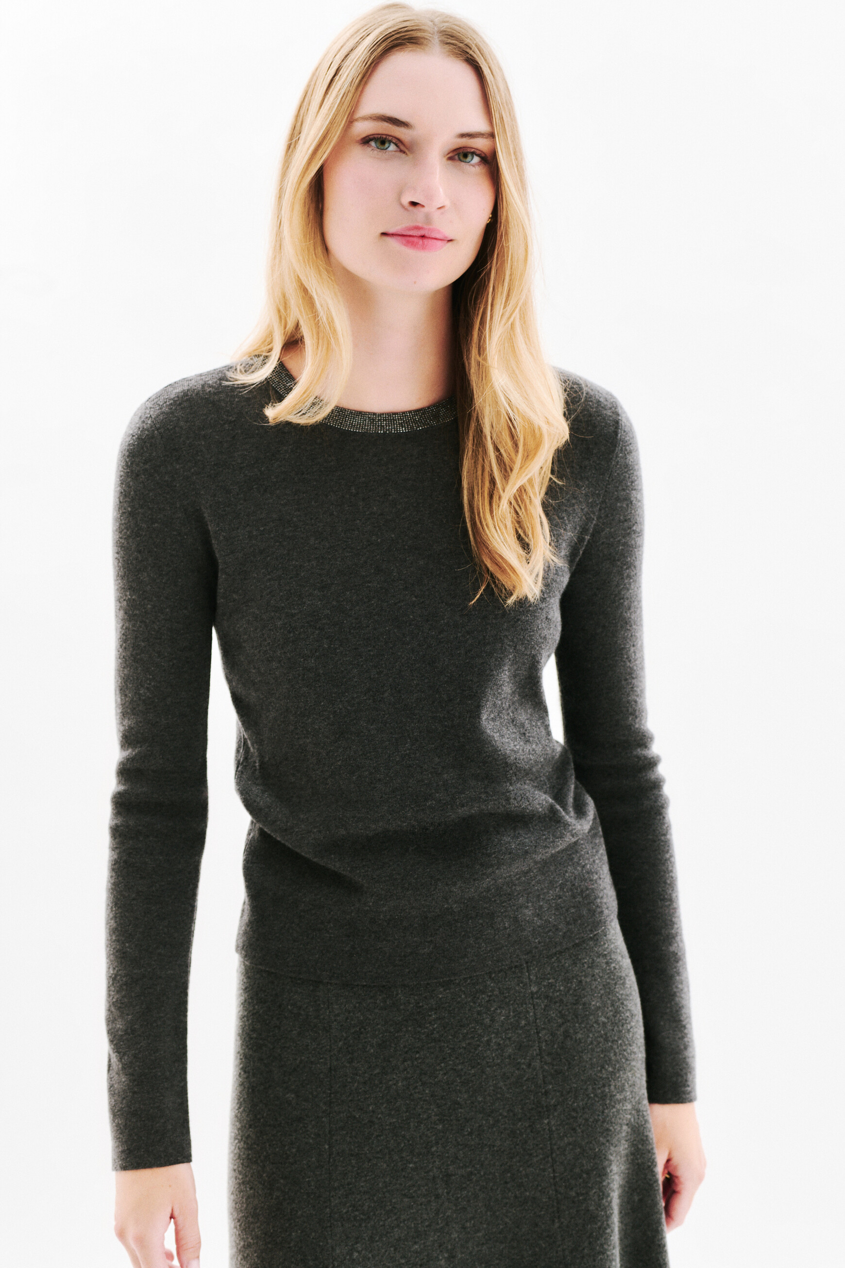 Jersey Mindy gris mujer