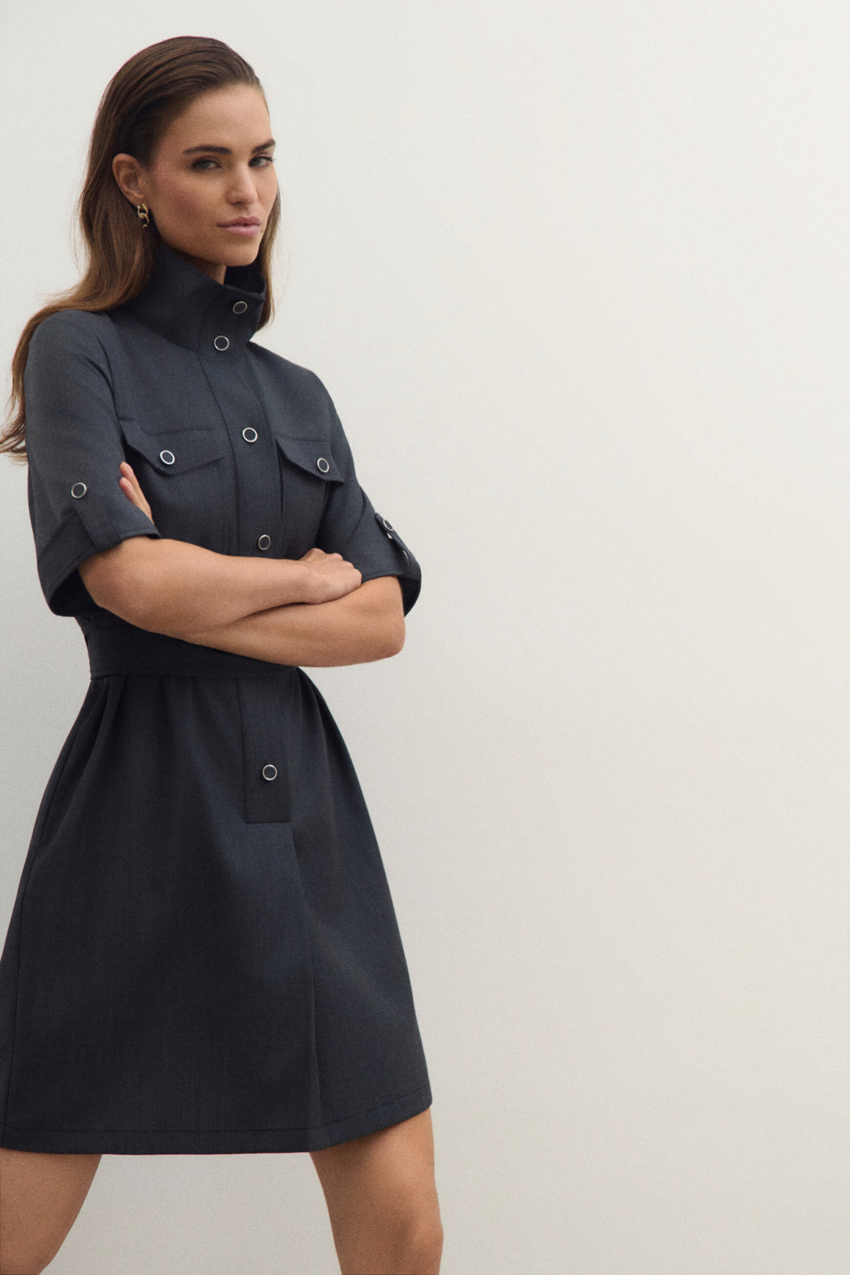 Kleid Renelia grau damen