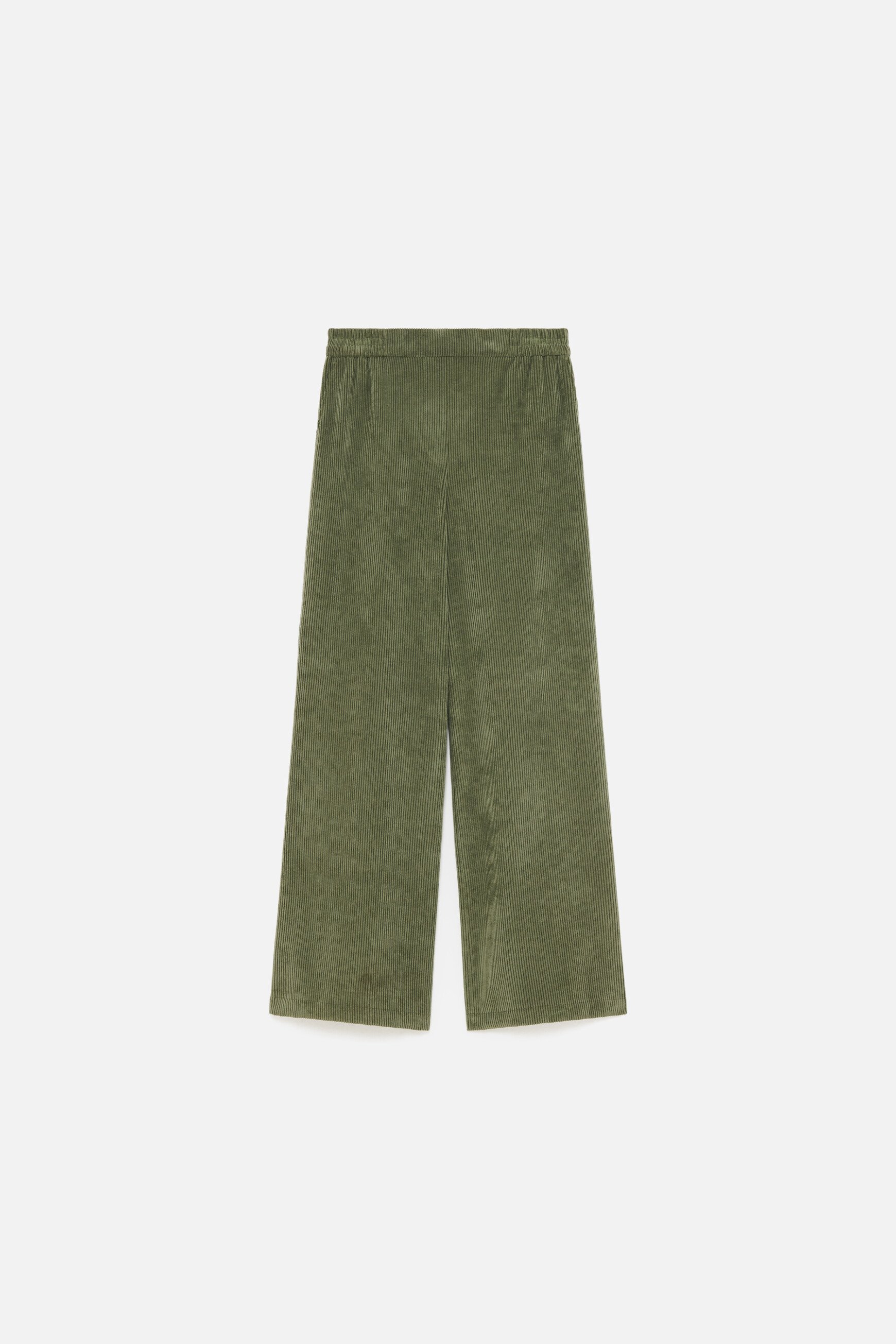Peinture5 trousers khaki green woman
