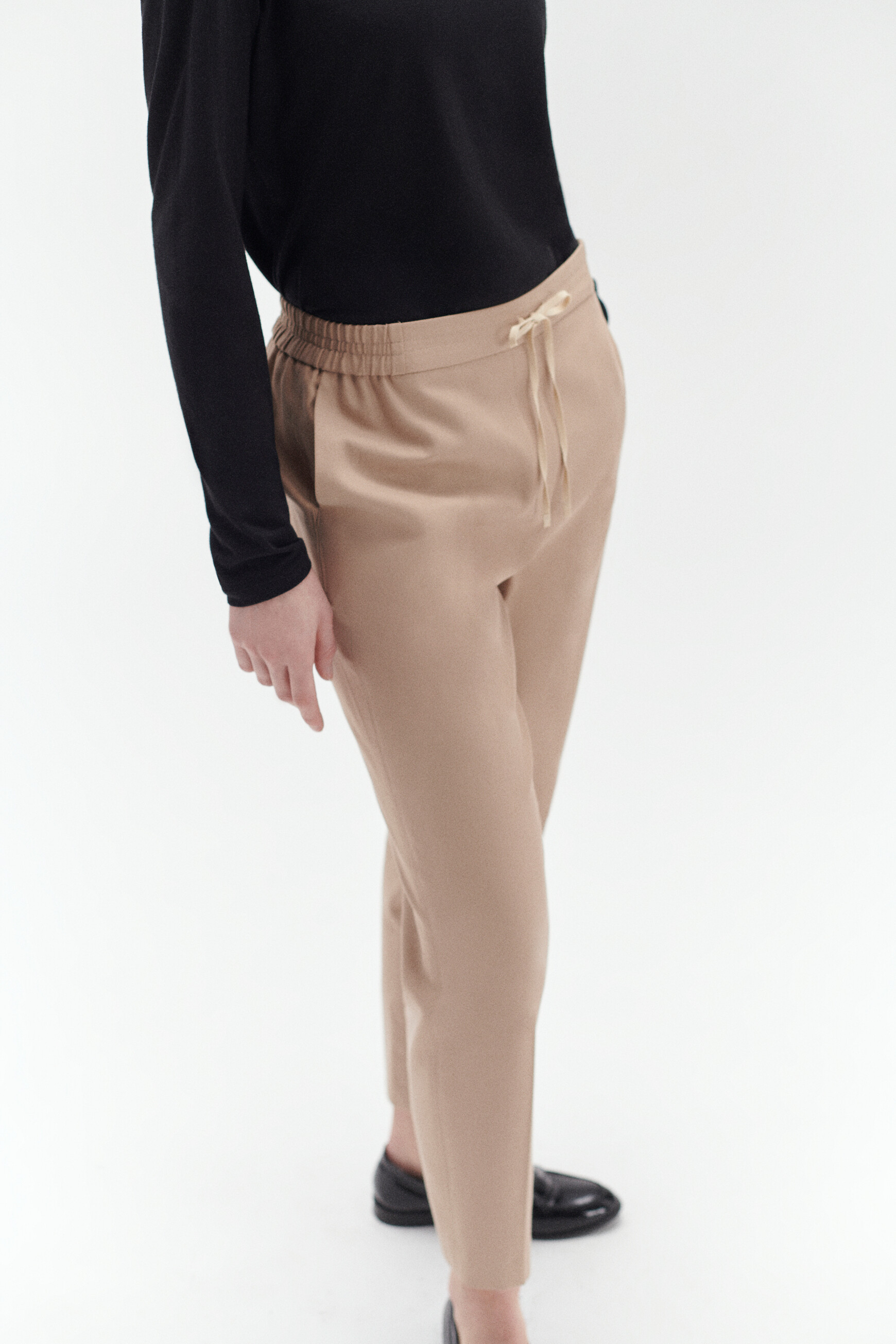 Hose Severin im Joggingstil sandfarben damen