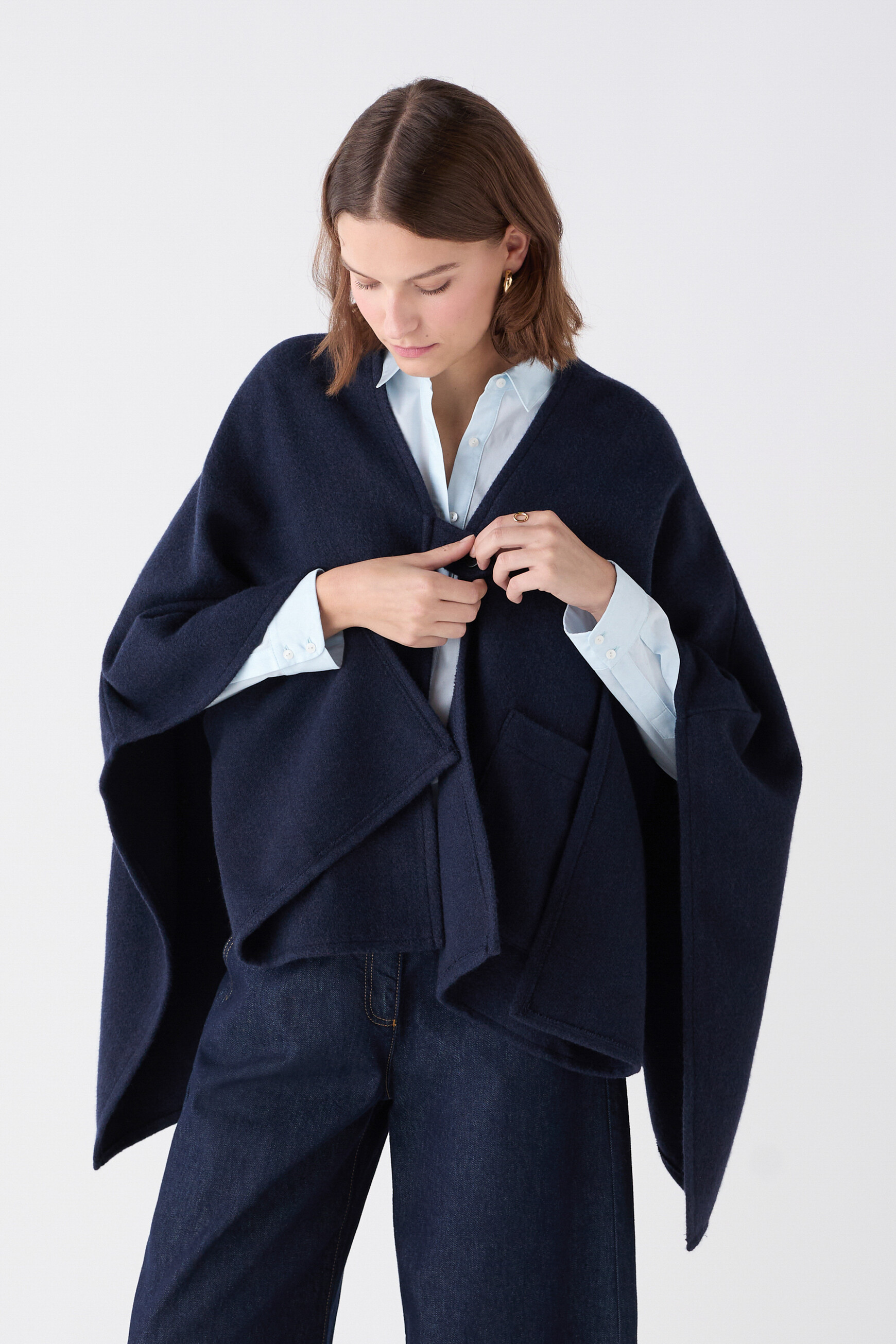poncho hailey bleu marine femme Poncho Hailey bleu marine femme
