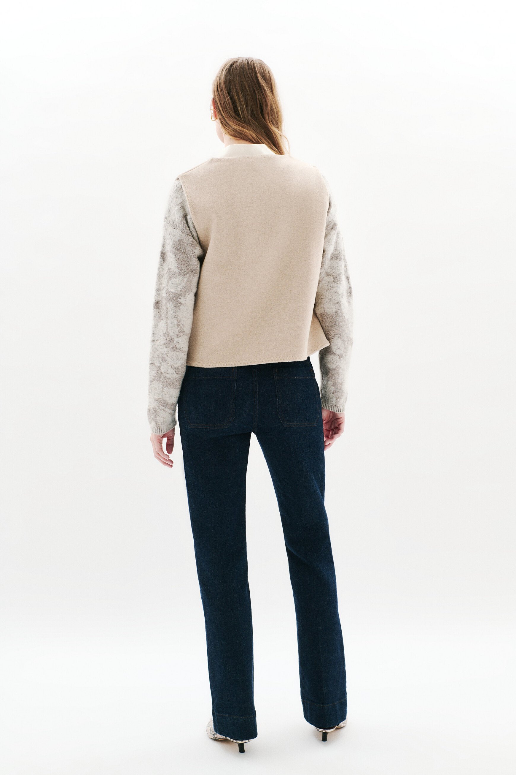 poncho heline creme femme creme vrouw