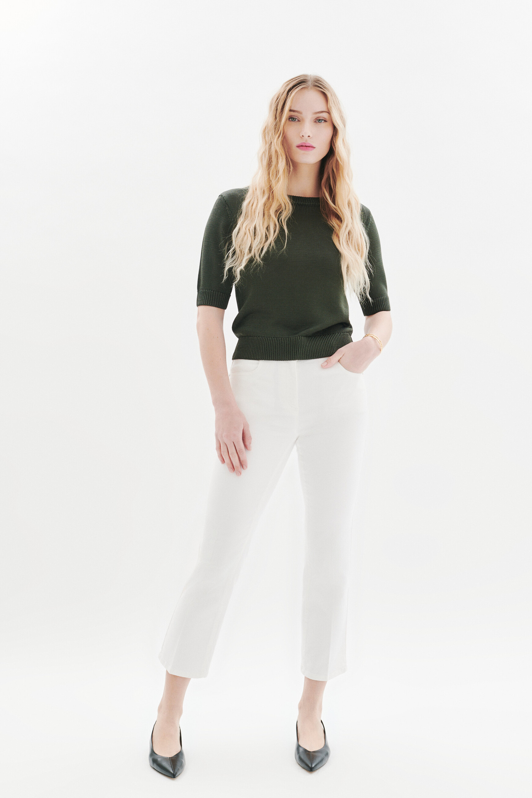 jersey mwilton verde caqui mujer Jersey Mwilton verde caqui mujer