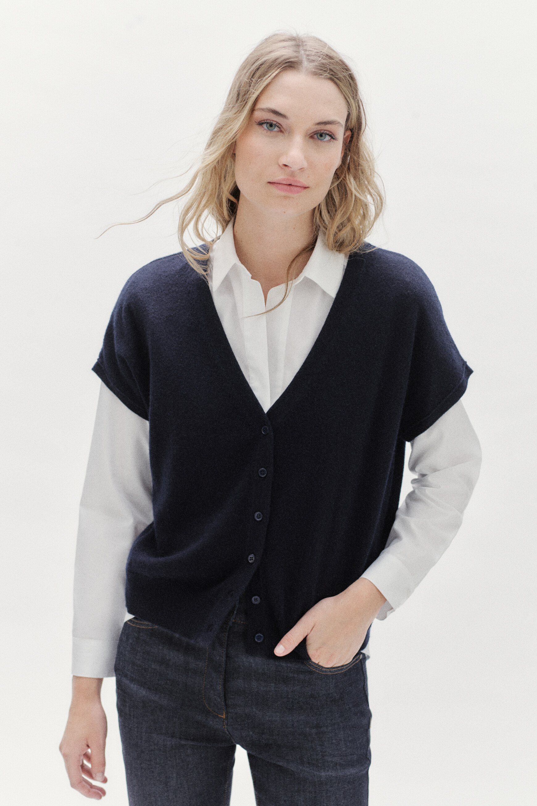 gilet lexie bleu marine femme gilet lexie bleu marine femme