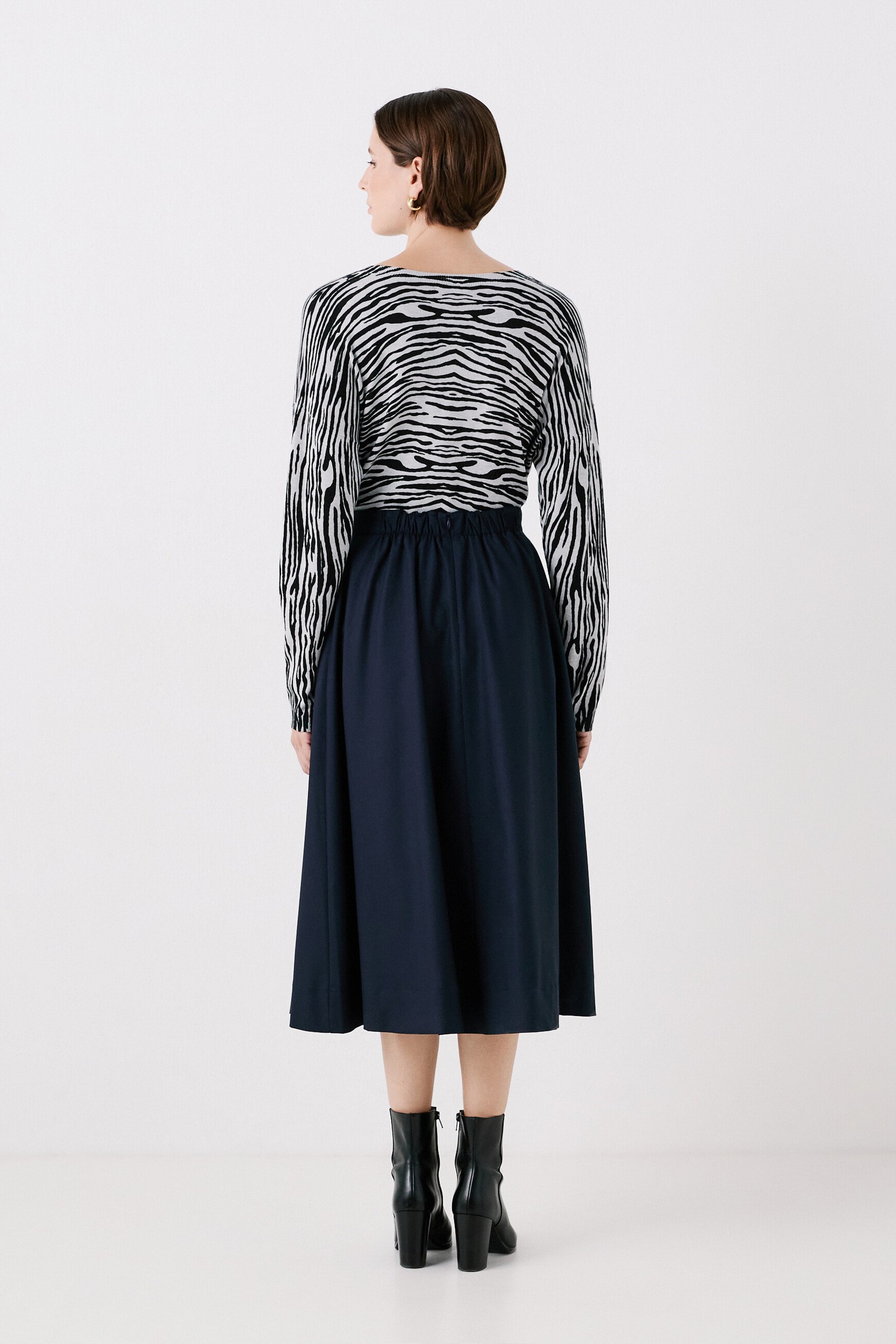 jupin skirt navy blue woman jupin skirt navy blue woman