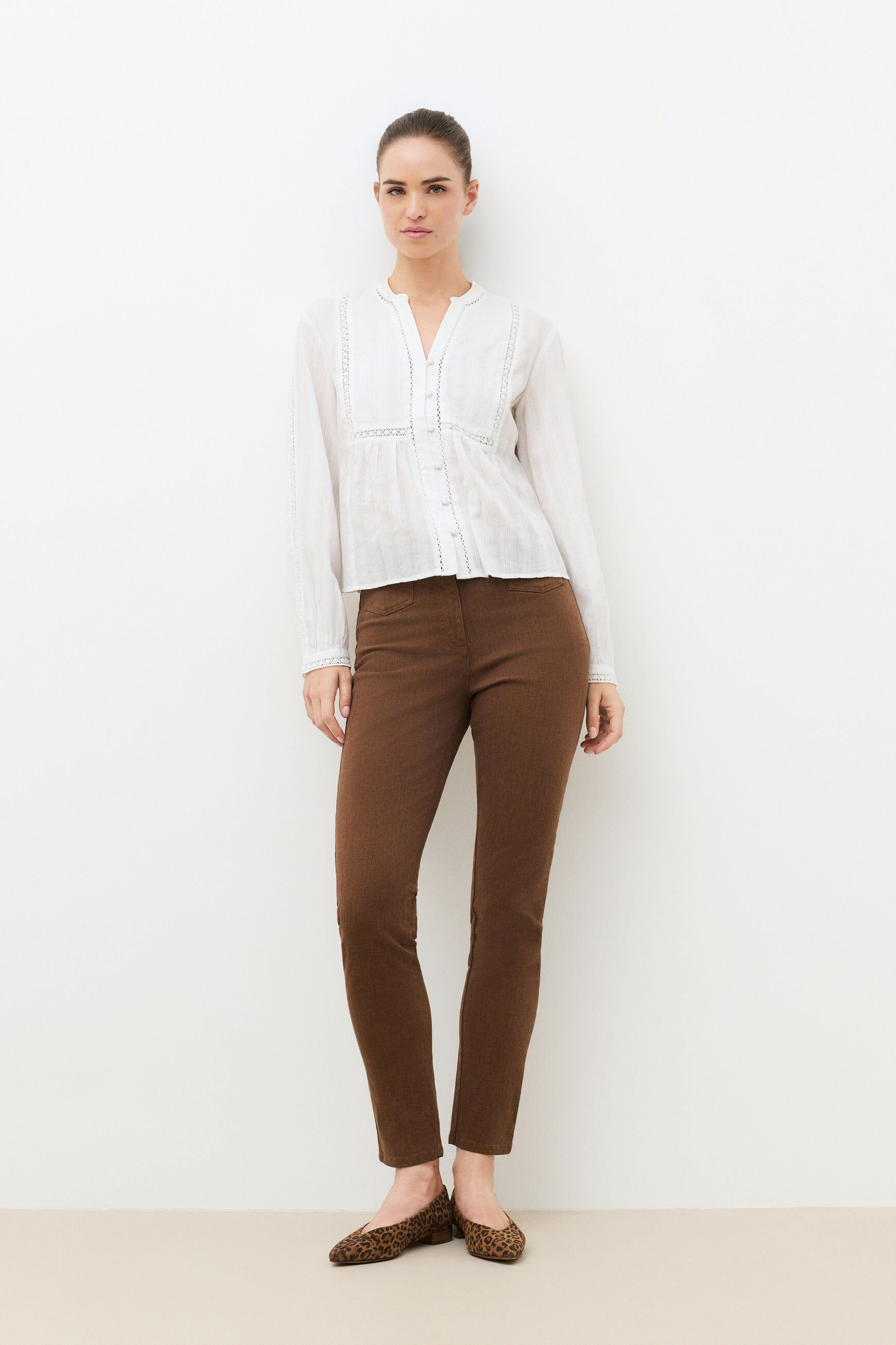 Camicia Cmarina ecru donna