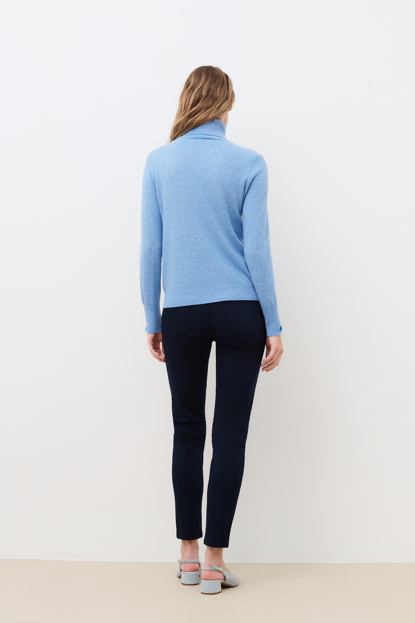 Dylan b 100% cashmere sweater lavender blue woman