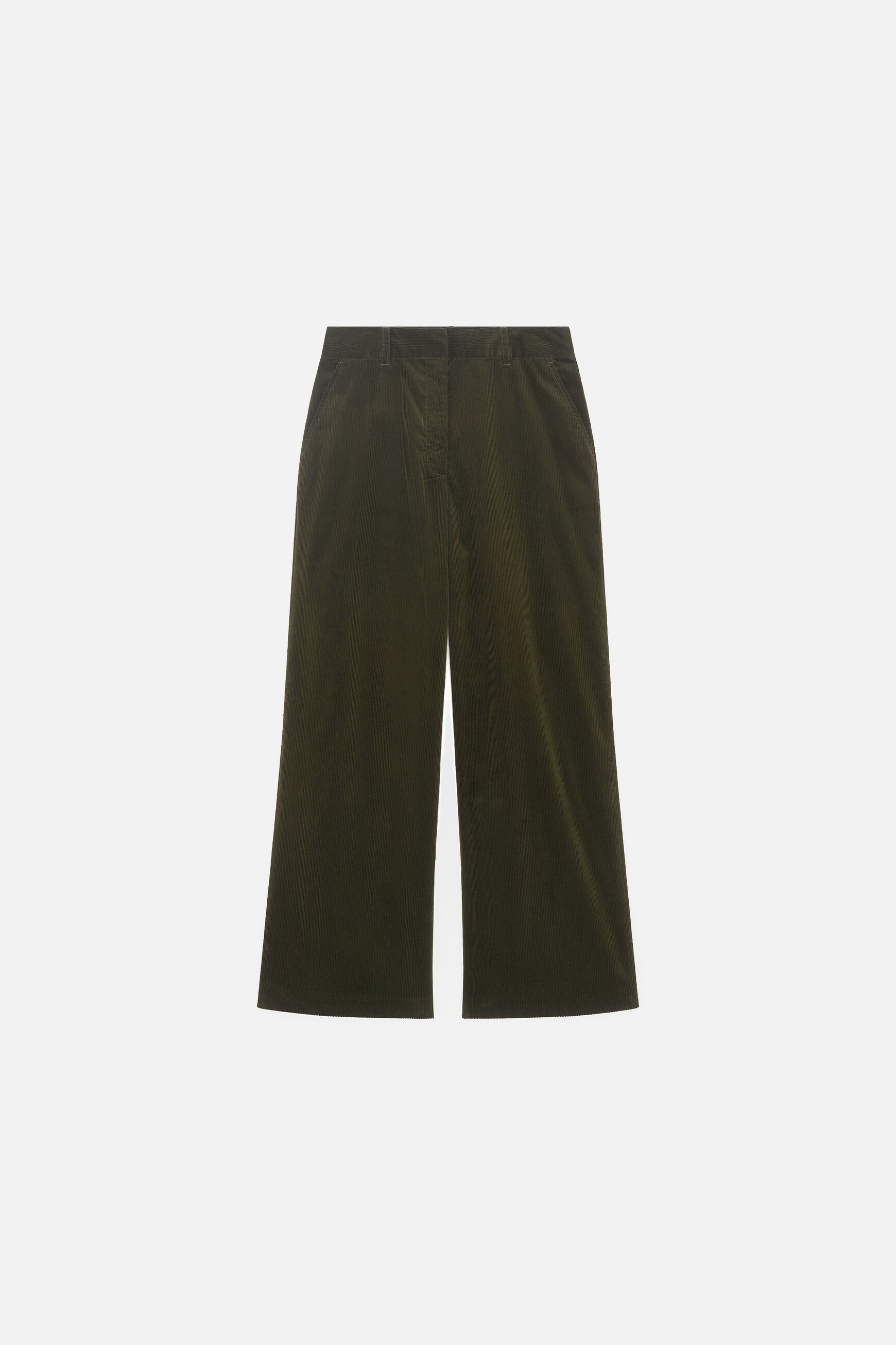 Pantalon Pesuviovelours vert kaki femme