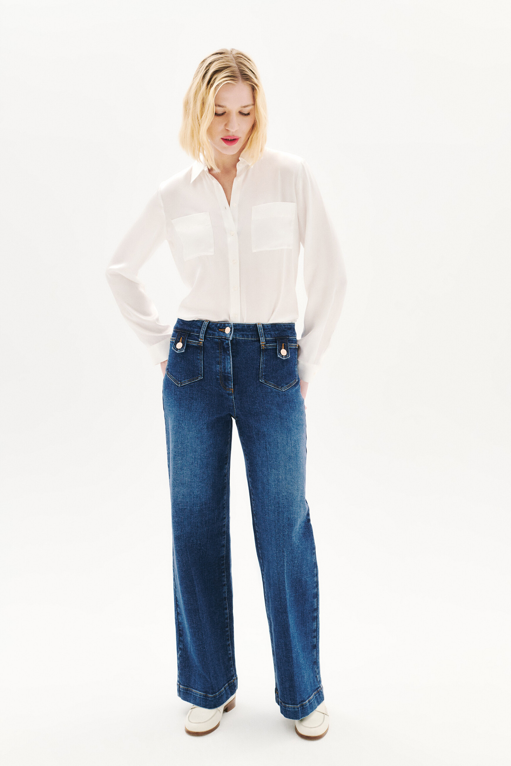 Pietrodenim trousers stone denim woman