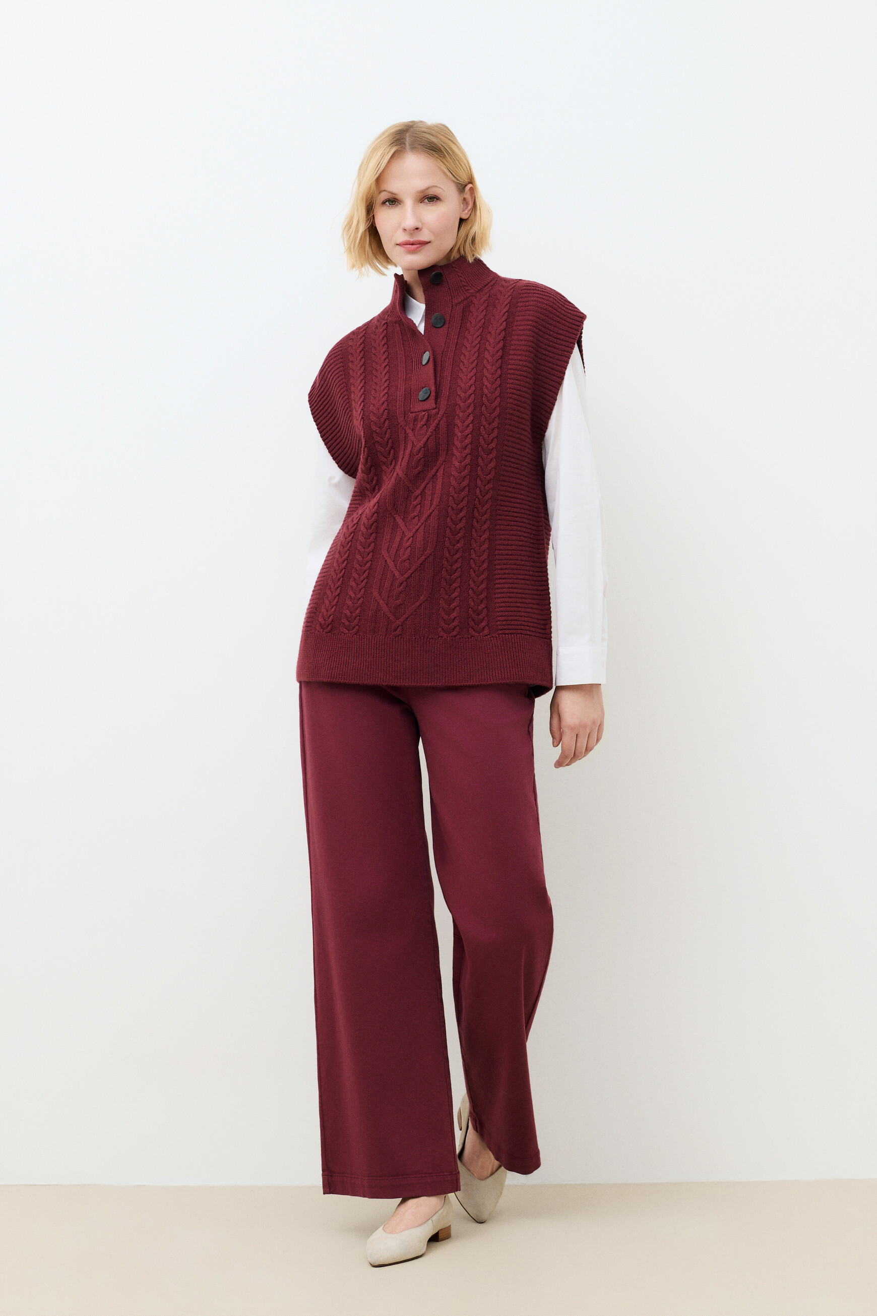 Mvilem sweater burgundy woman