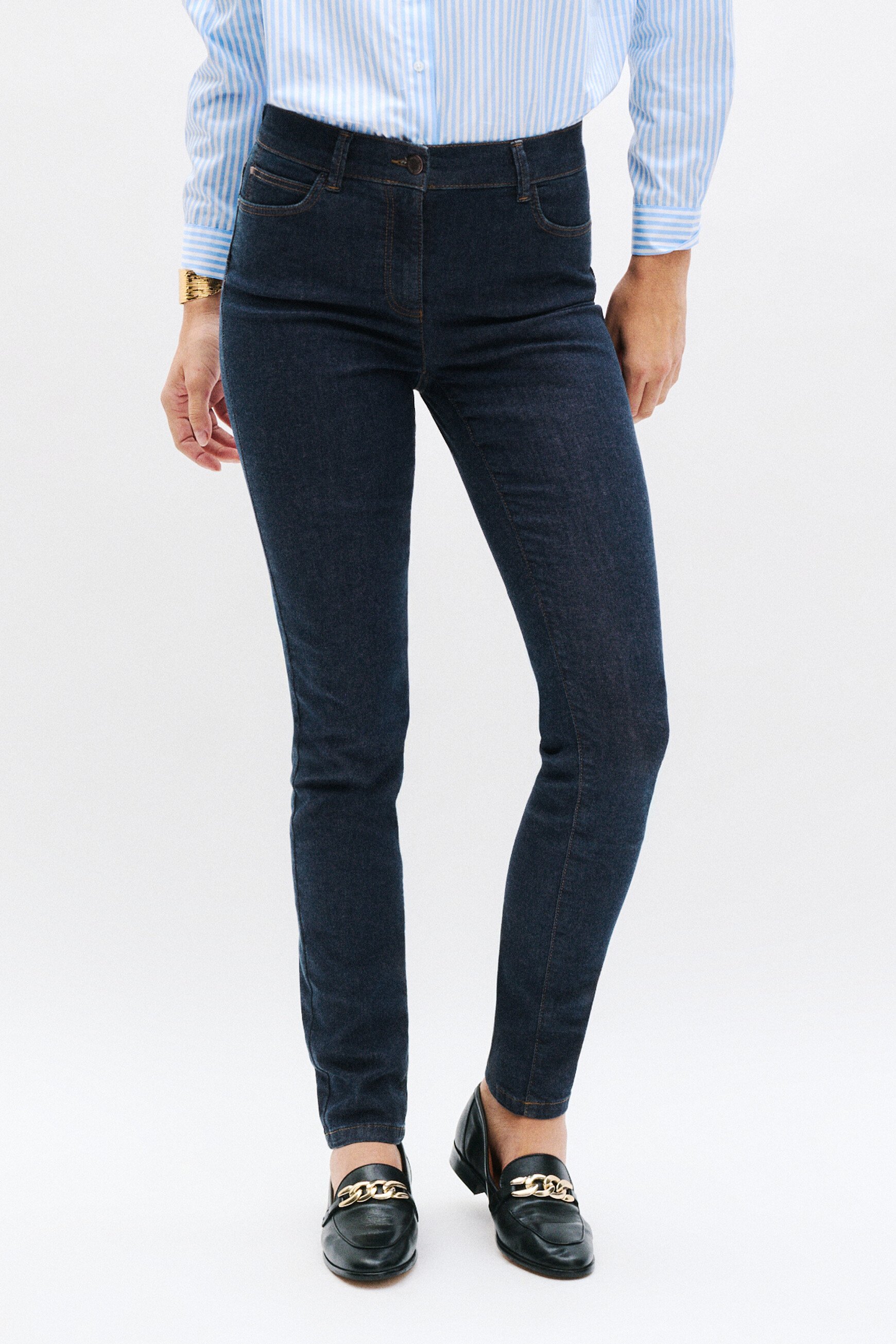 tom slim fit pants double stone denim woman Tom slim-fit pants double stone denim woman