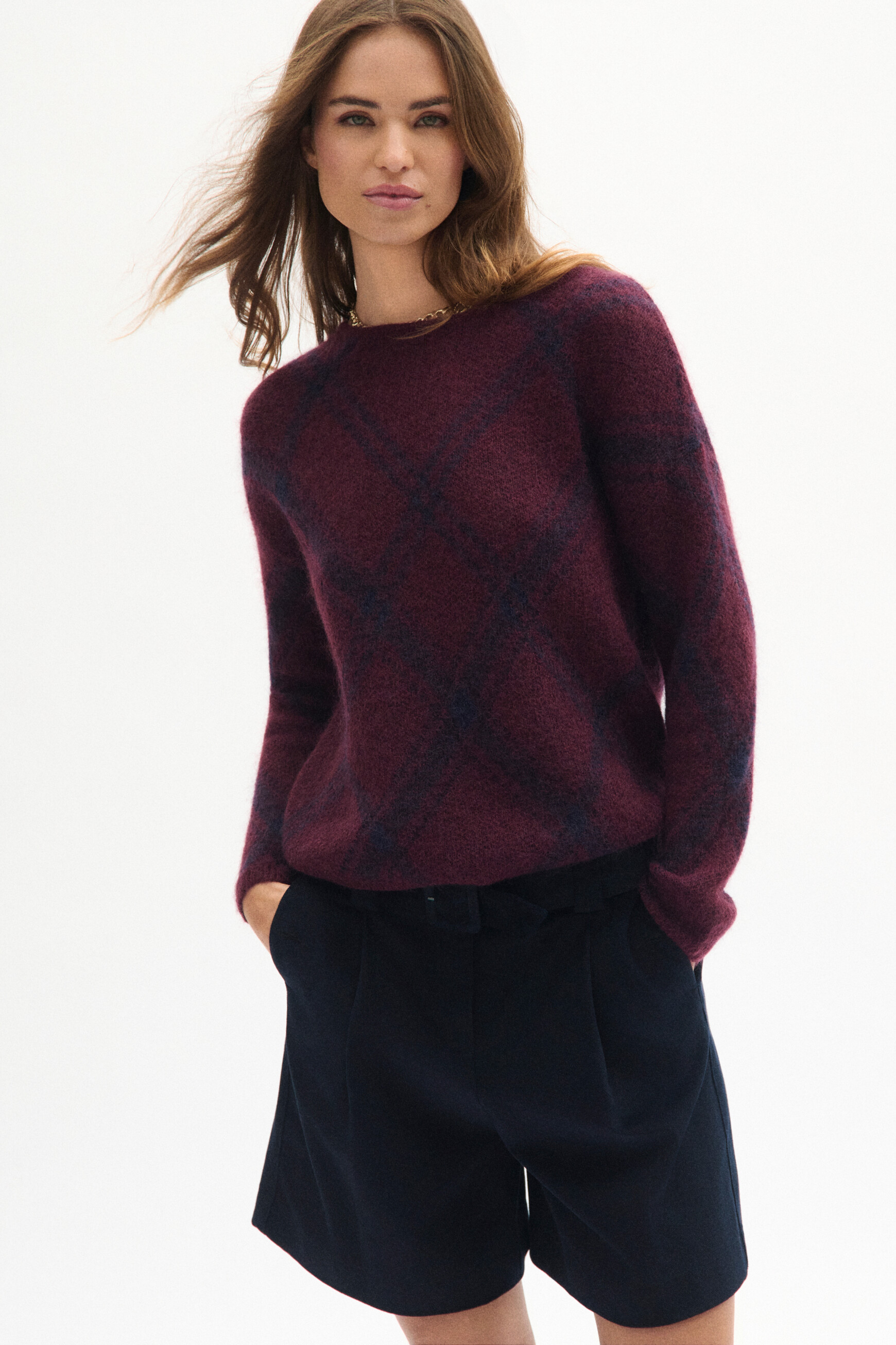 Mzazie sweater burgundy woman