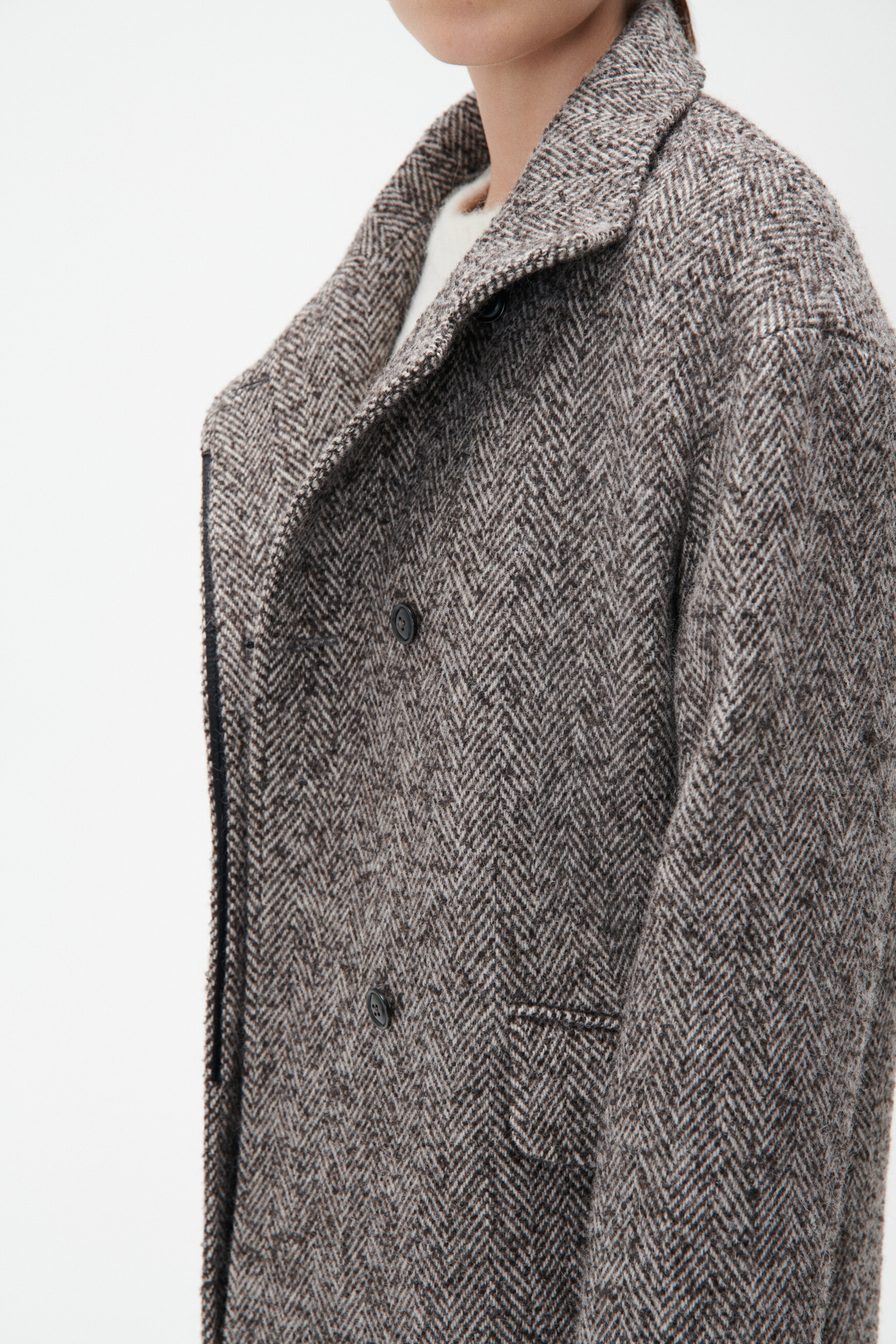 Gathieu coat taupe woman