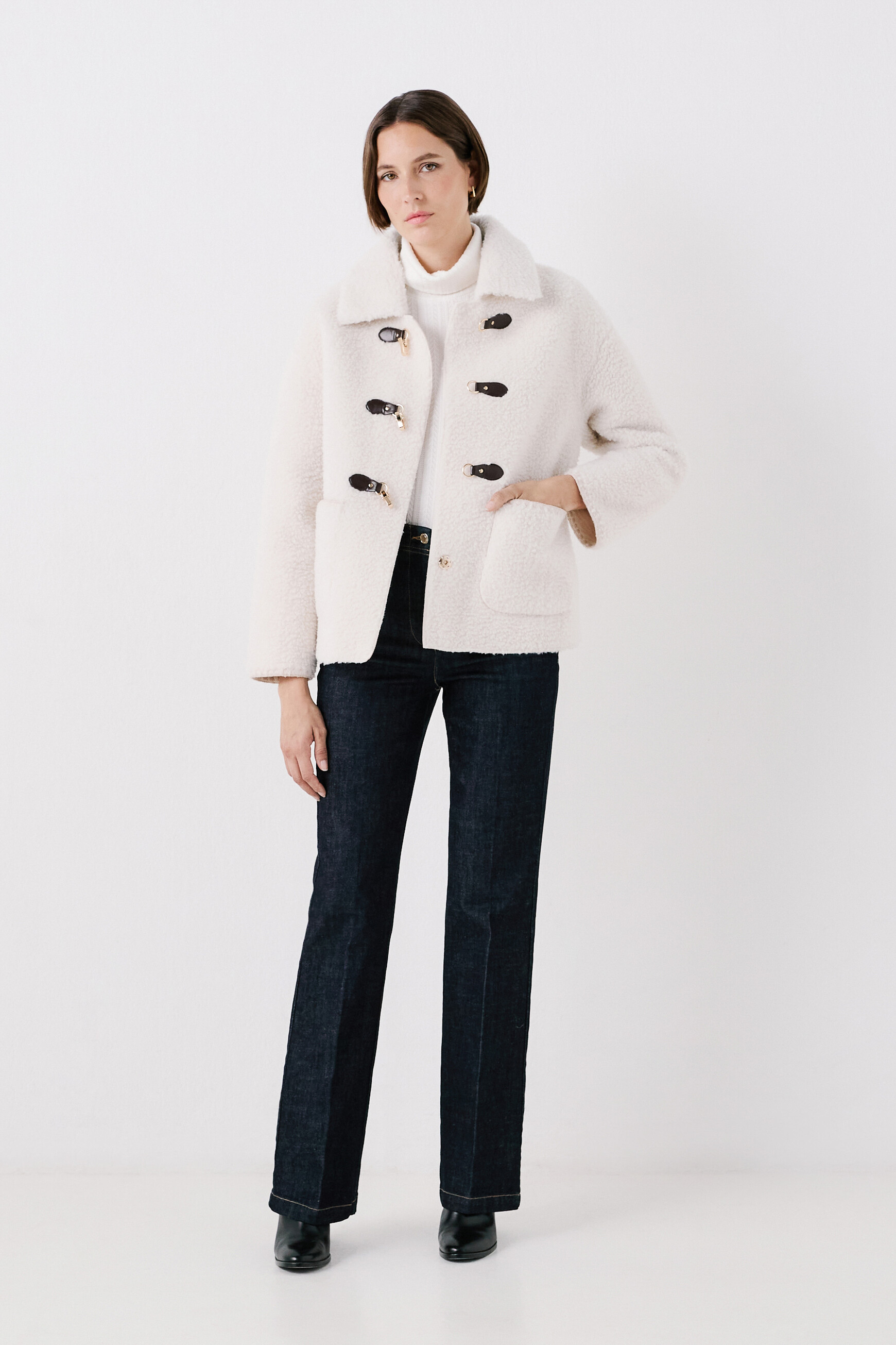 Gigogne coat ivory woman
