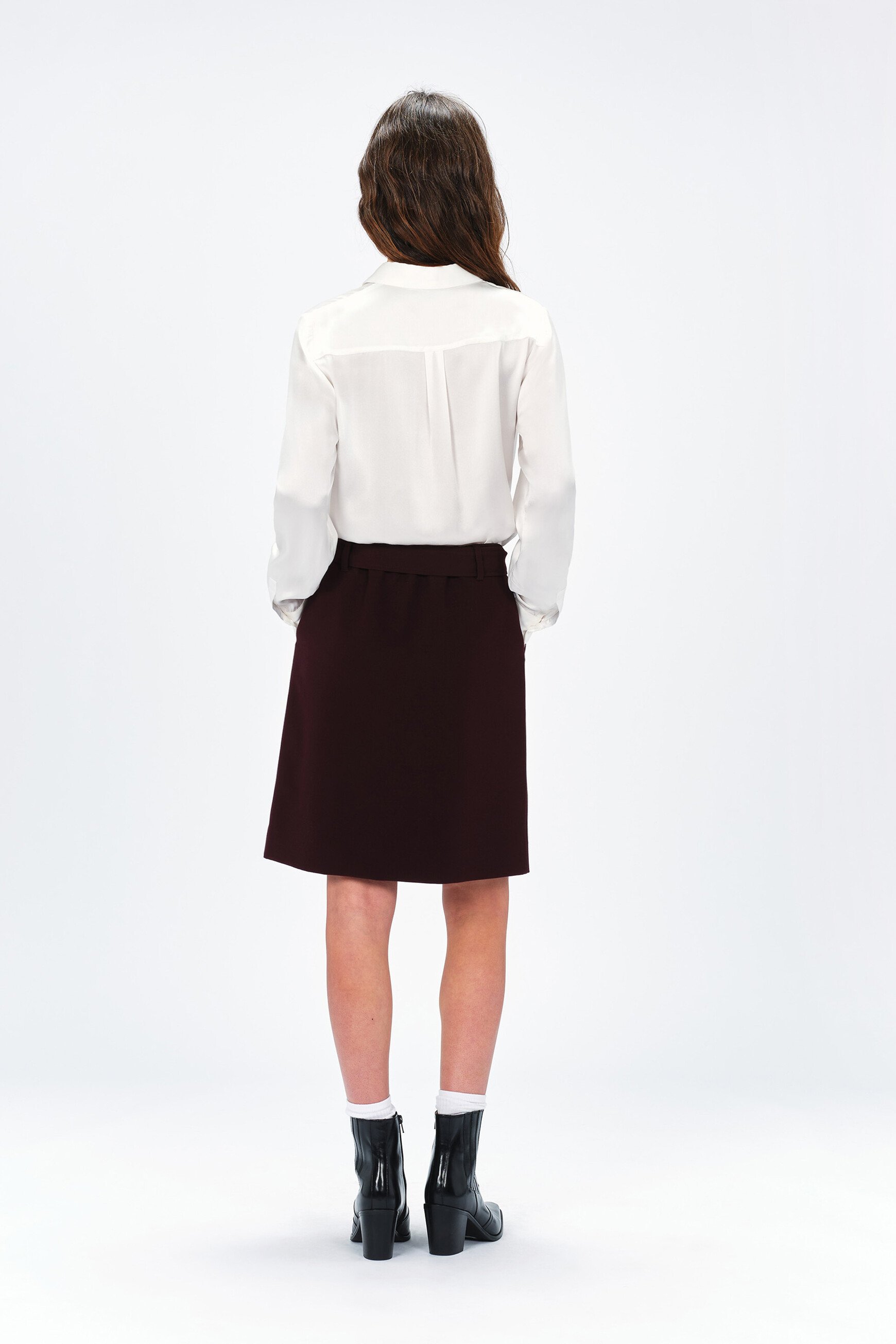 jupe jema prune femme Jupe jema prune femme