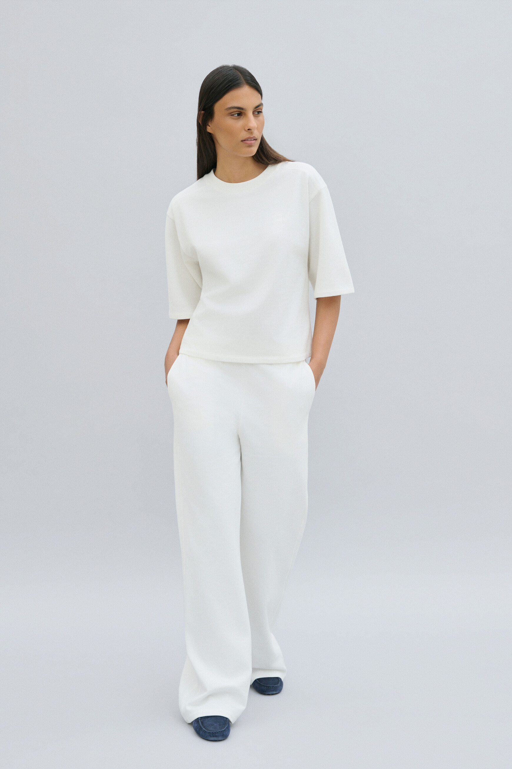 Pantalon Pgwenn ecru femme