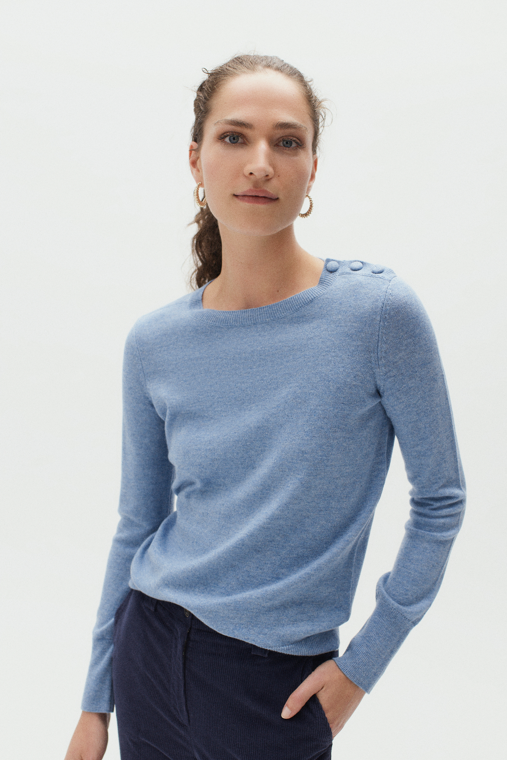 pull anya denim stone femme pull anya denim stone femme