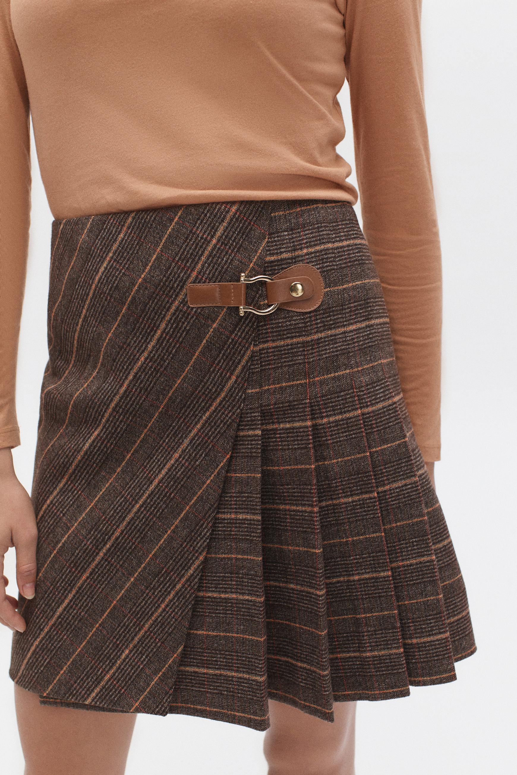 falda margaret marron oscuro mujer Falda Margaret marrón oscuro mujer