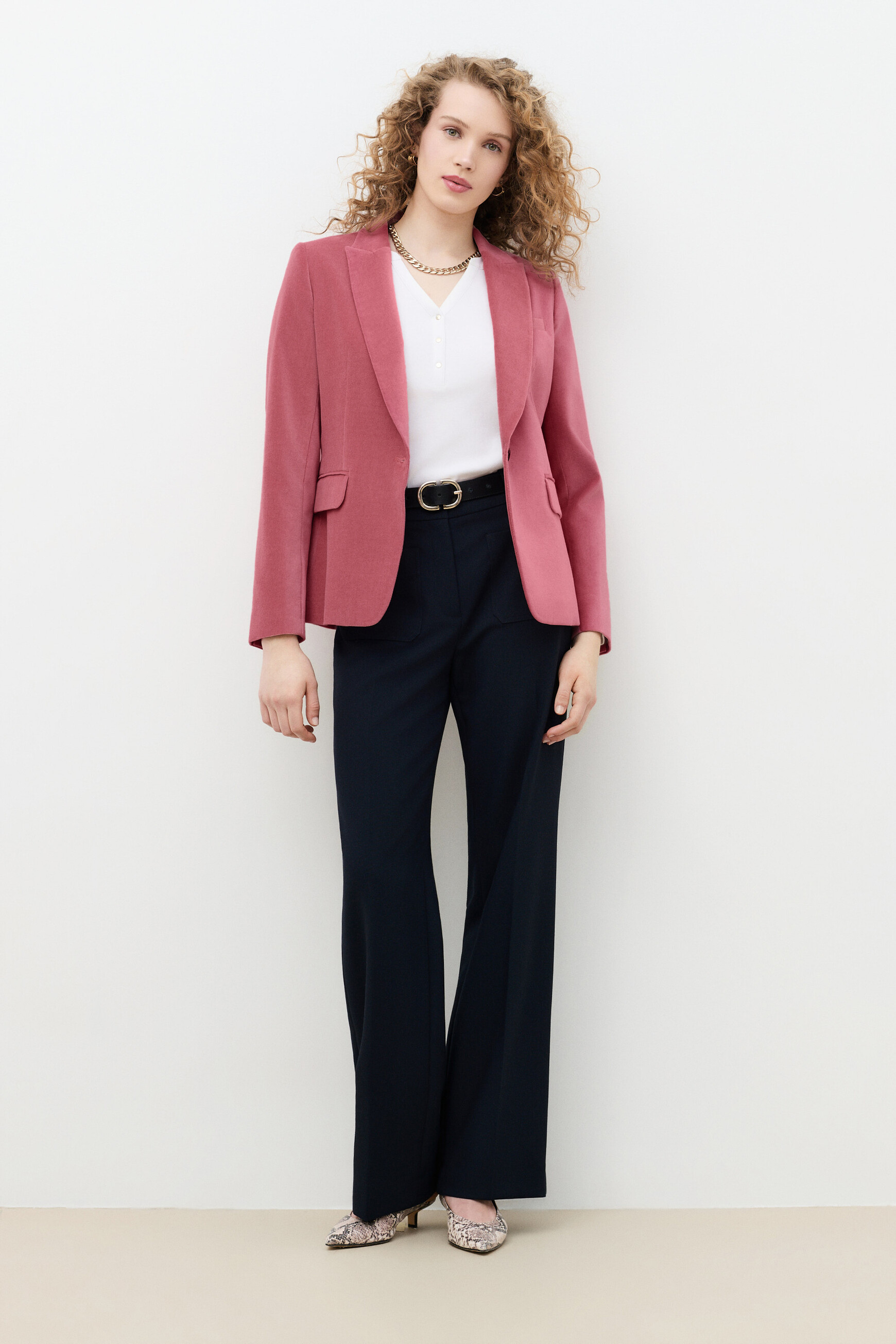 Aurora blazer dusty pink woman