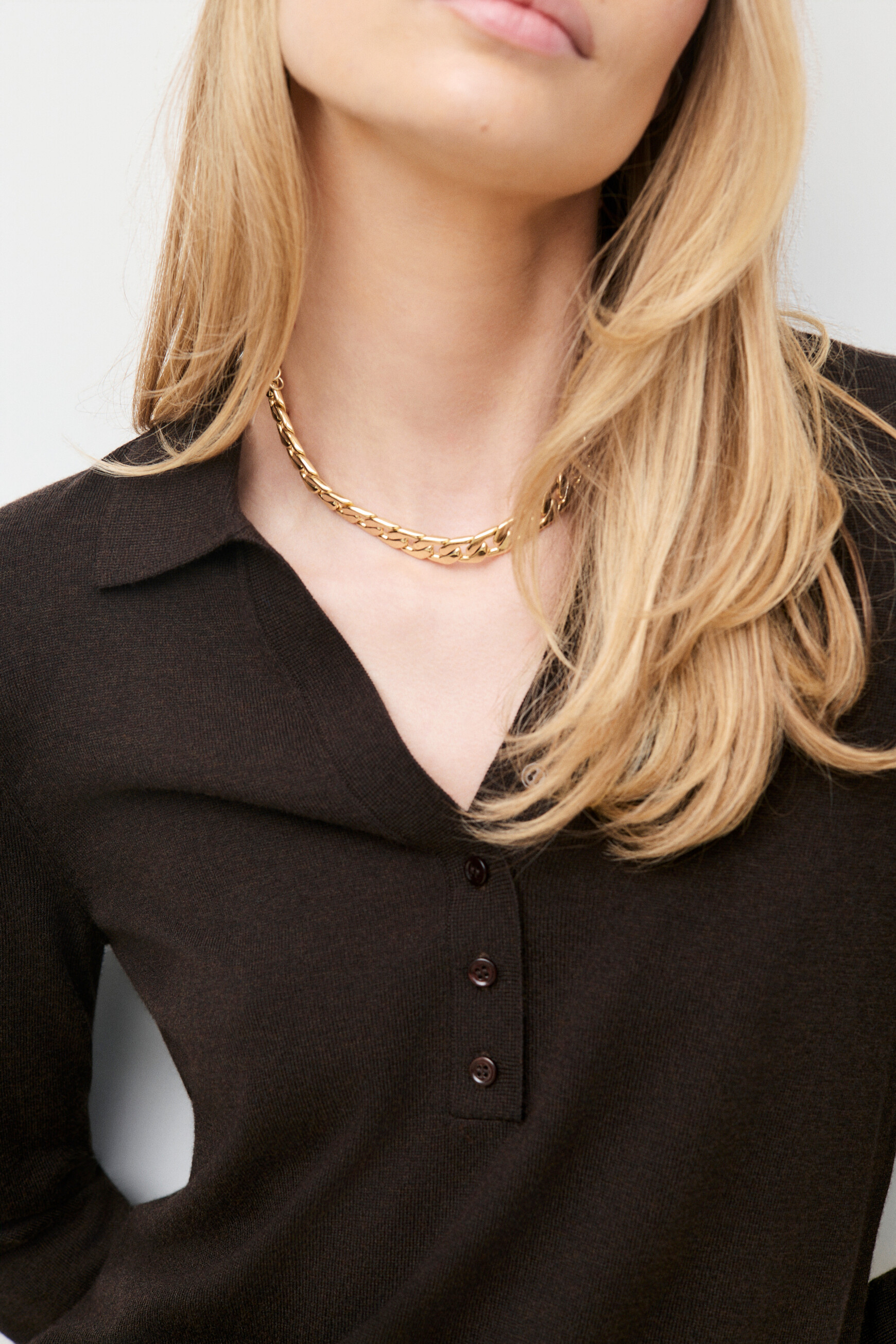Mpoppy sweater dark brown woman