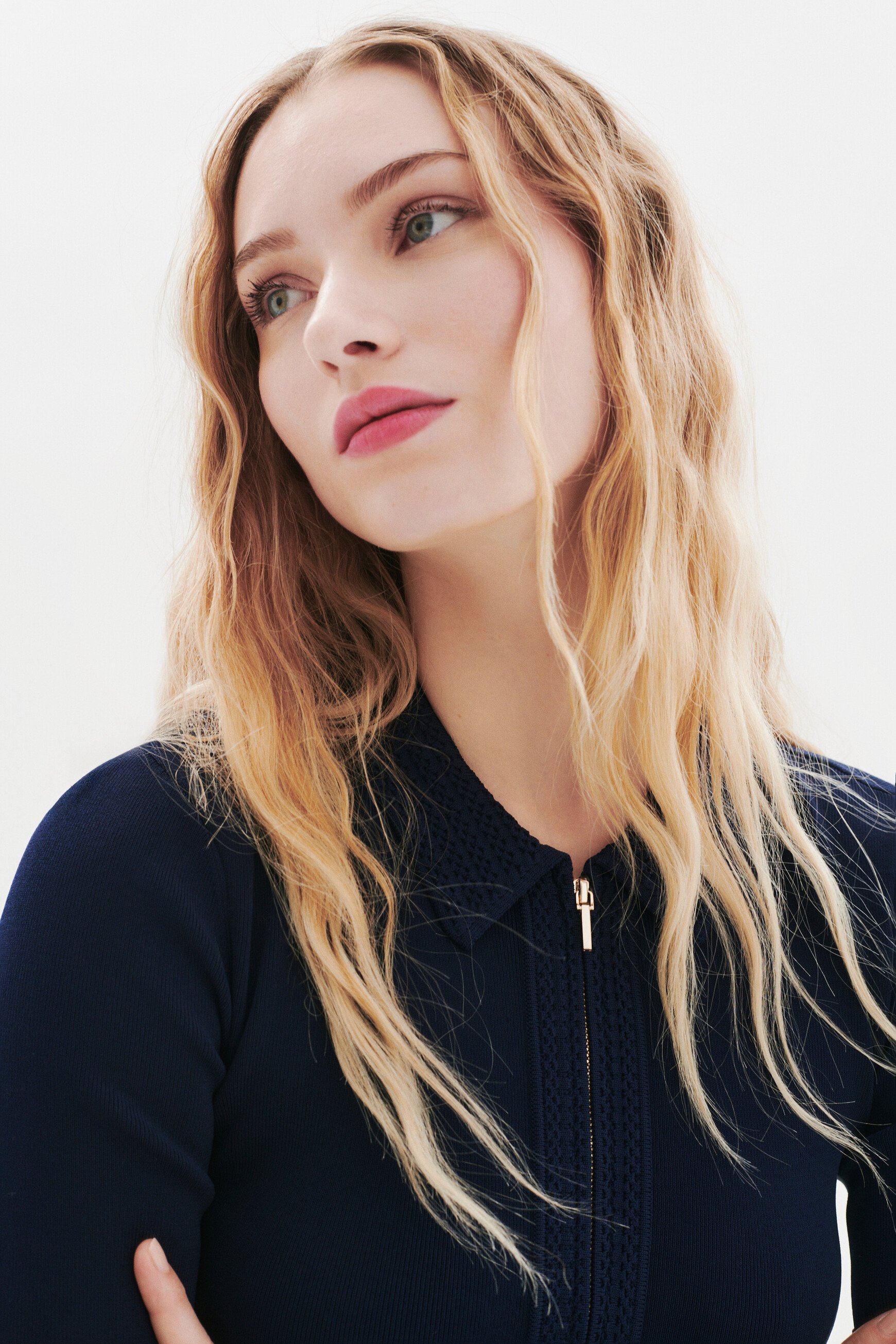 Rmalou dress navy blue woman