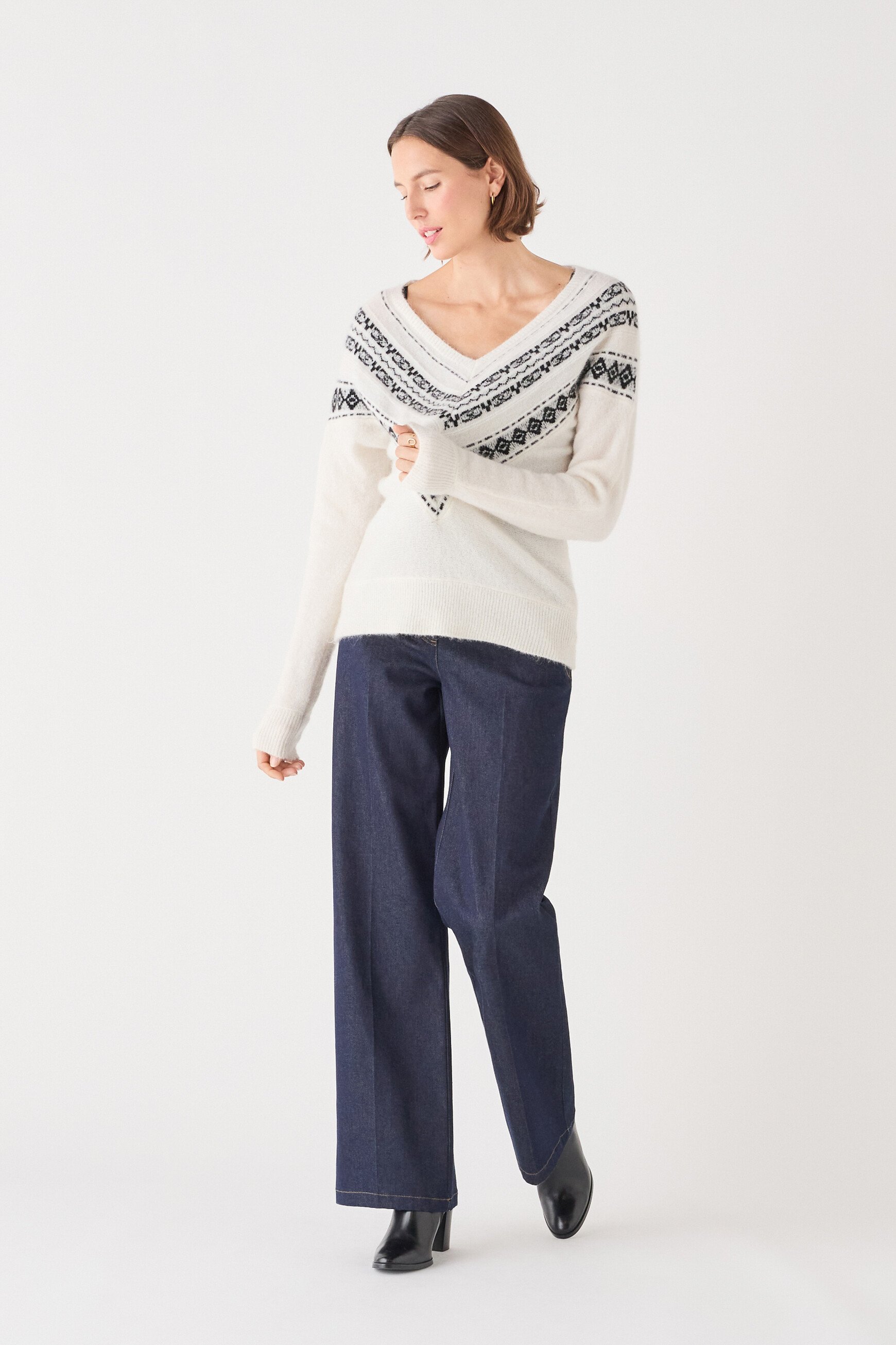 sweater msteven ecru woman Sweater msteven ecru woman