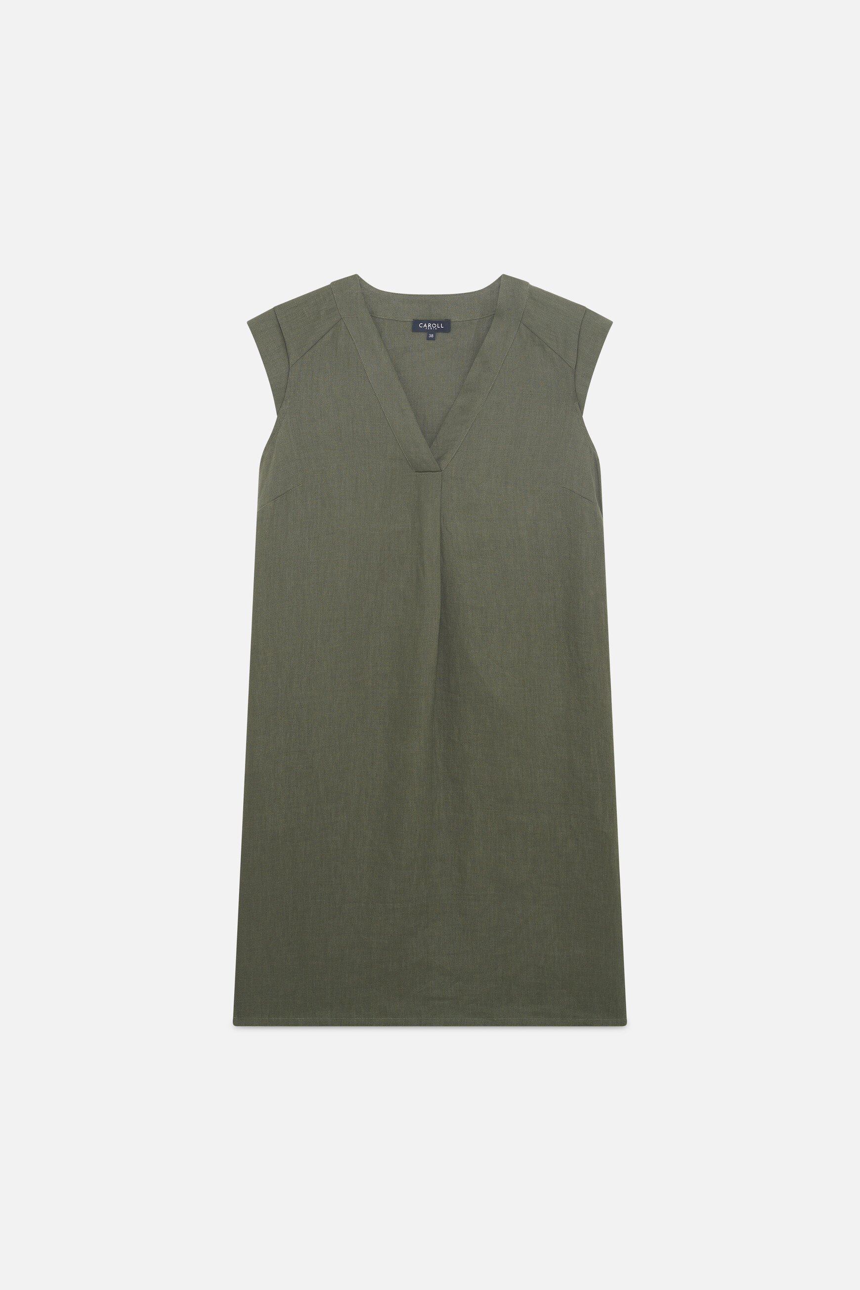 robe pamela 100 lin vert kaki femme robe pamela 100% lin vert kaki femme